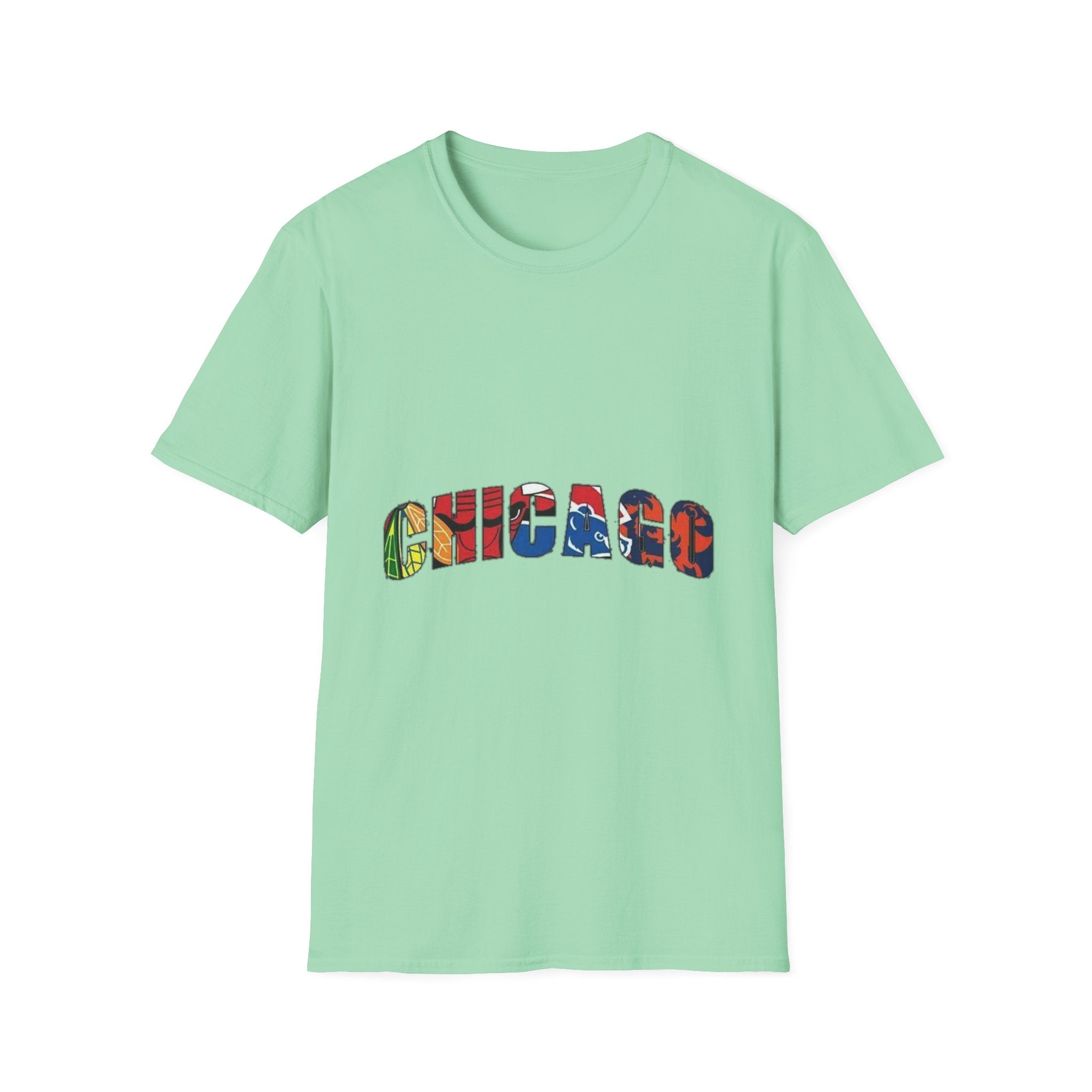 Chicago Colorful Graphic Unisex Softstyle T-Shirt