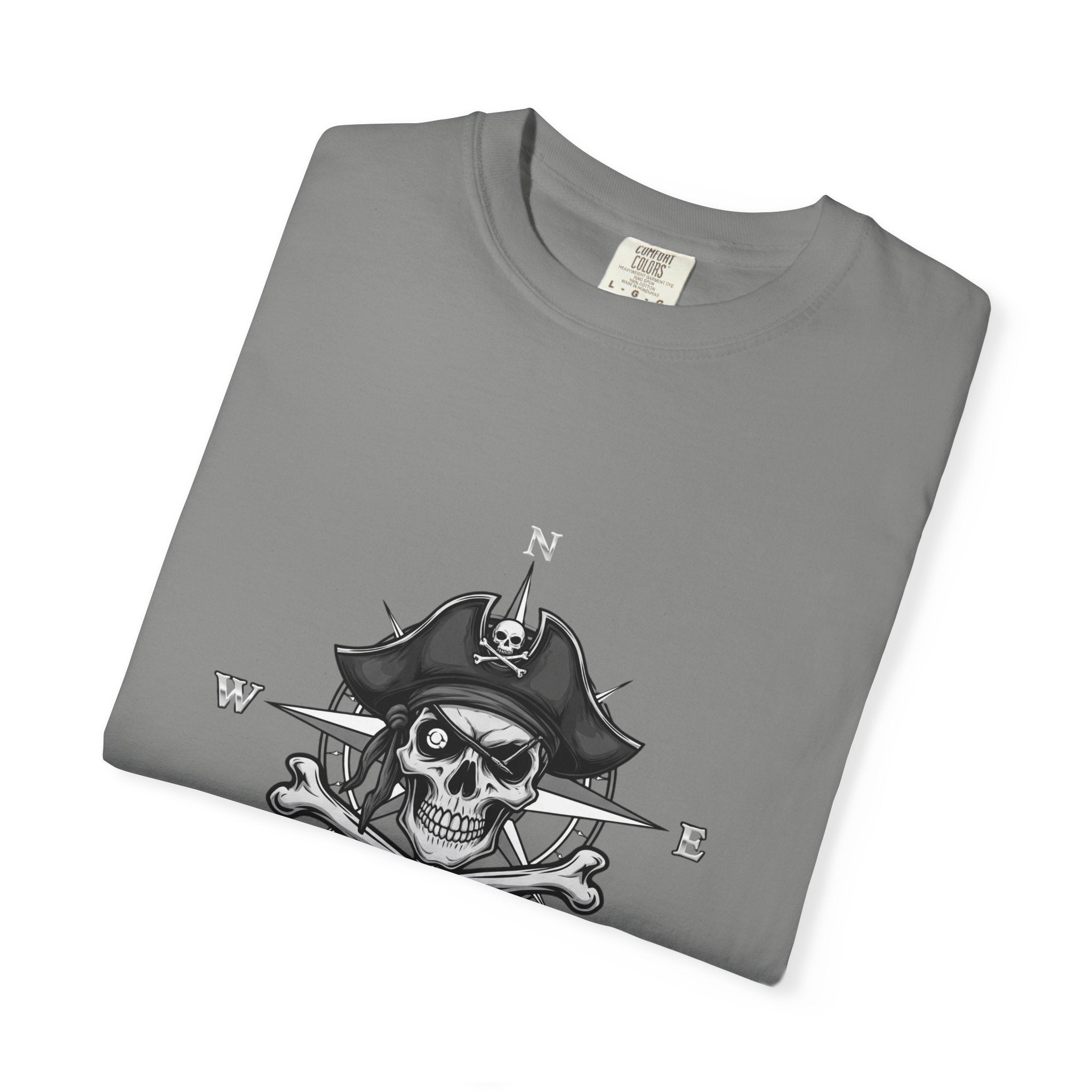 Astral Pirate Garment-Dyed T-shirt | Casual Crew Neck Tee, Pirate Apparel, Graphic Tee, Unisex T-shirt, Gift for Adventurers