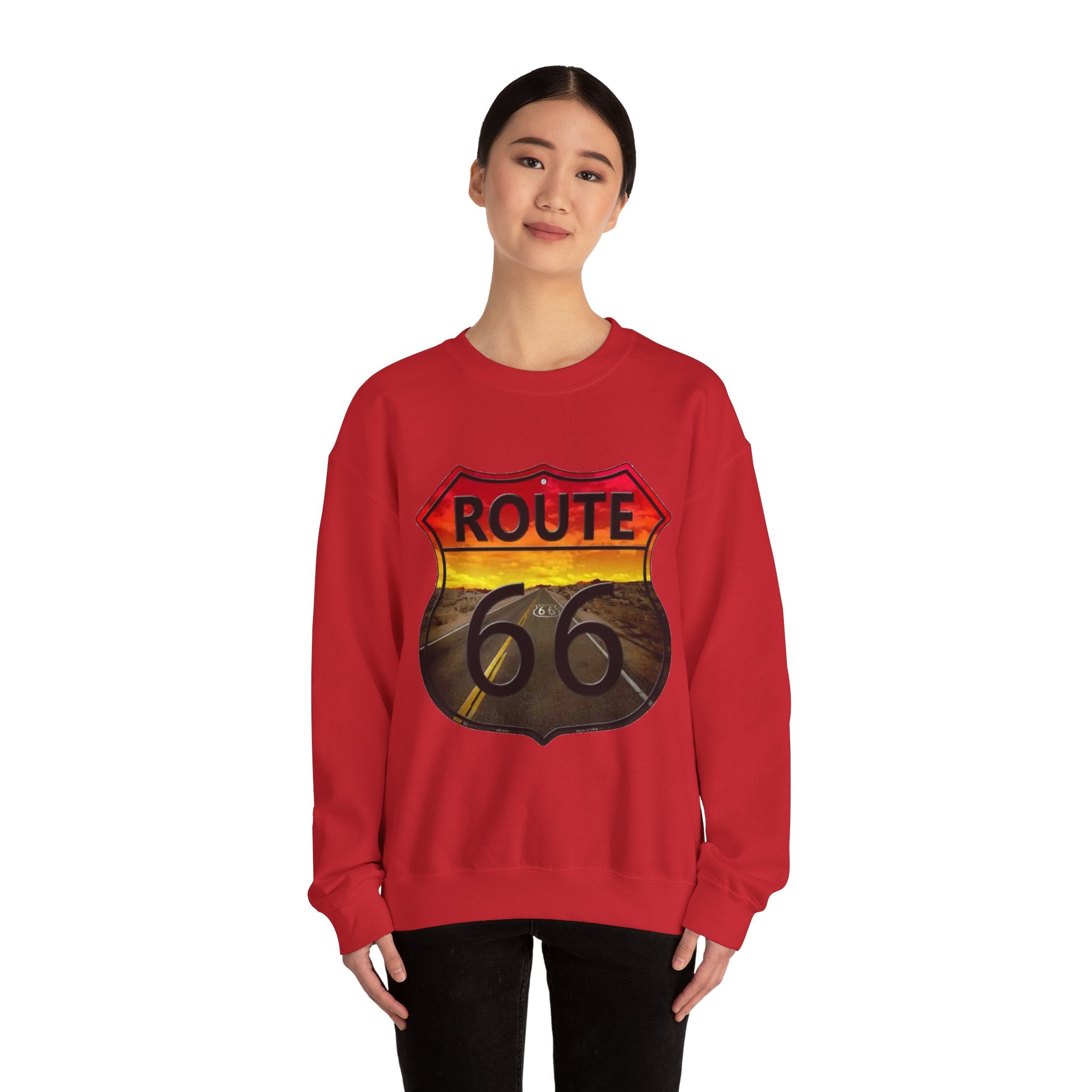 Route 66 Adventure Crewneck Sweatshirt - Unisex Heavy Blend™