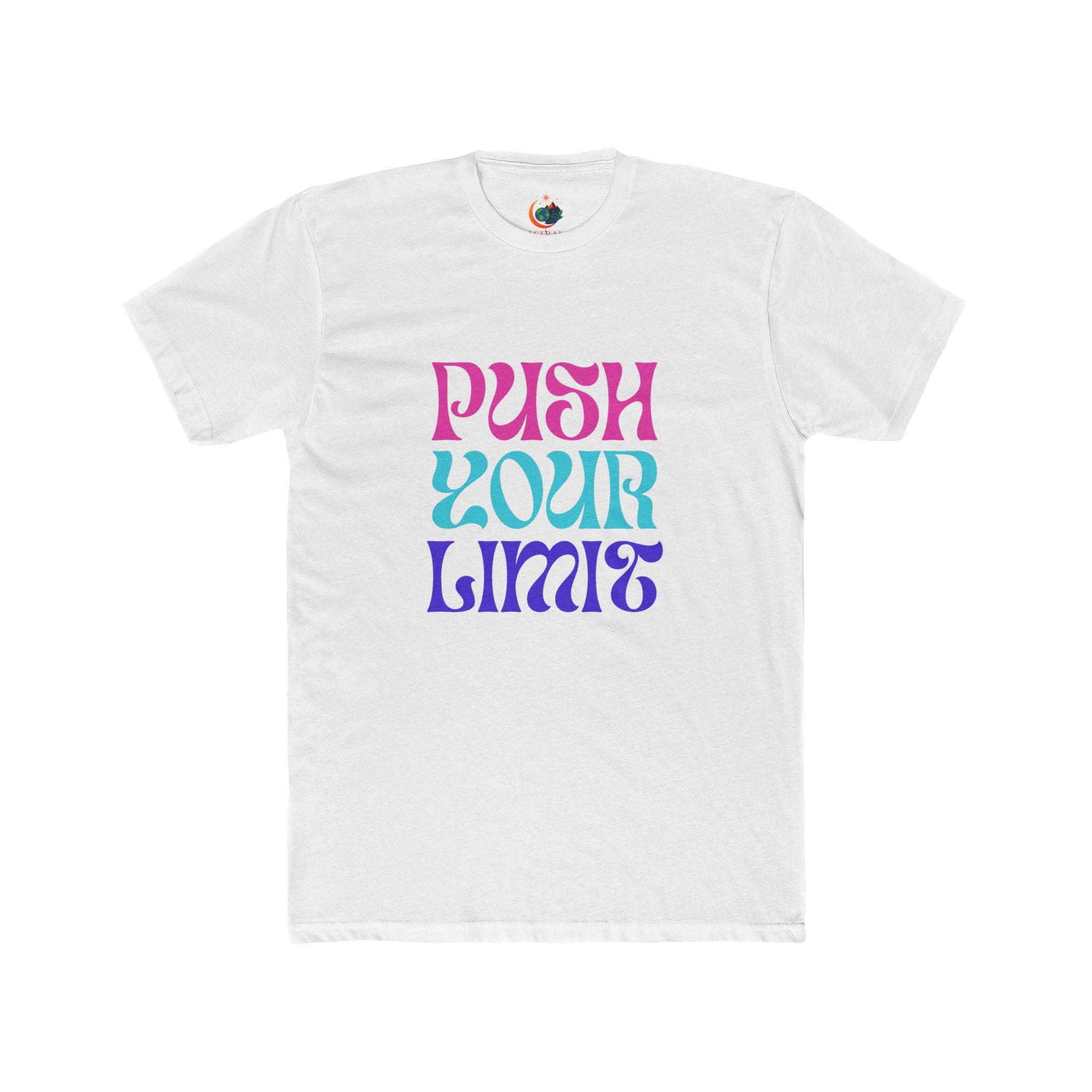 Motivational Unisex Cotton Crew Tee, Push Your Limit Shirt, Inspirational Apparel, Gift for Fitness Enthusiasts, Casual Stylish Tee