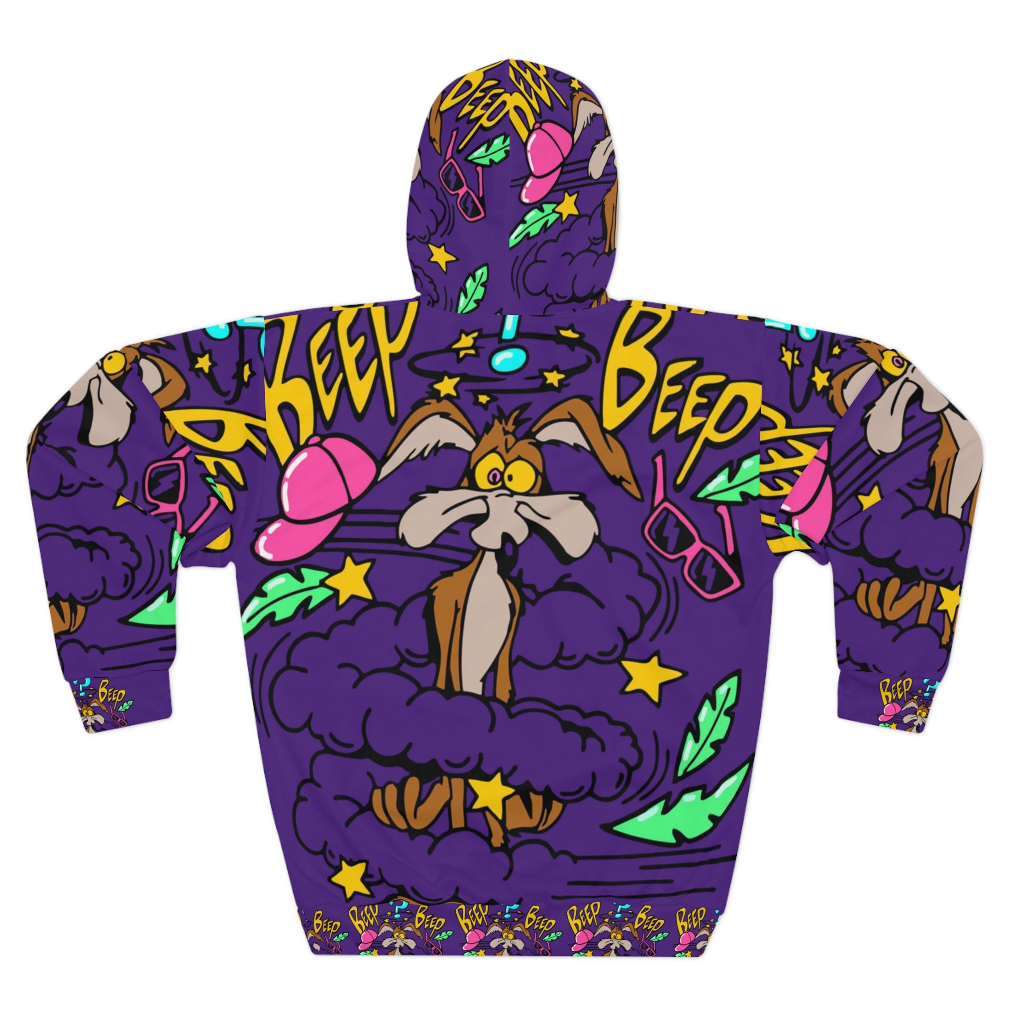 Colorful Cartoon Unisex Pullover Hoodie, Graphic Hoodie for Fans, Fun Streetwear Gift, Cozy Casual Wear, Unique Graphic Hoodie