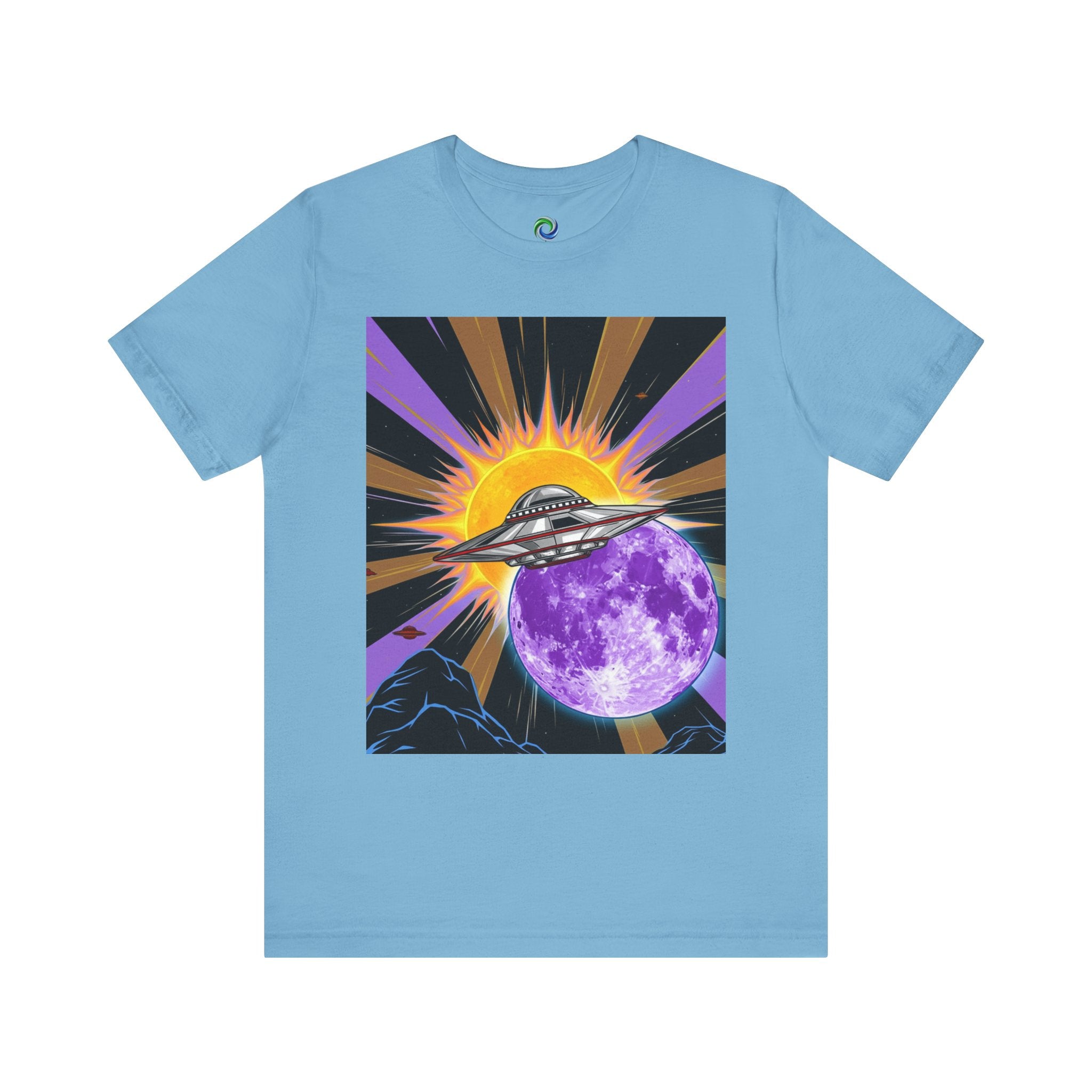Cosmic UFO Tee for Space Lovers, Retro Graphic Tee, Unisex Planet Shirt, Alien Graphic Tee, Gift for Astronaut Fans