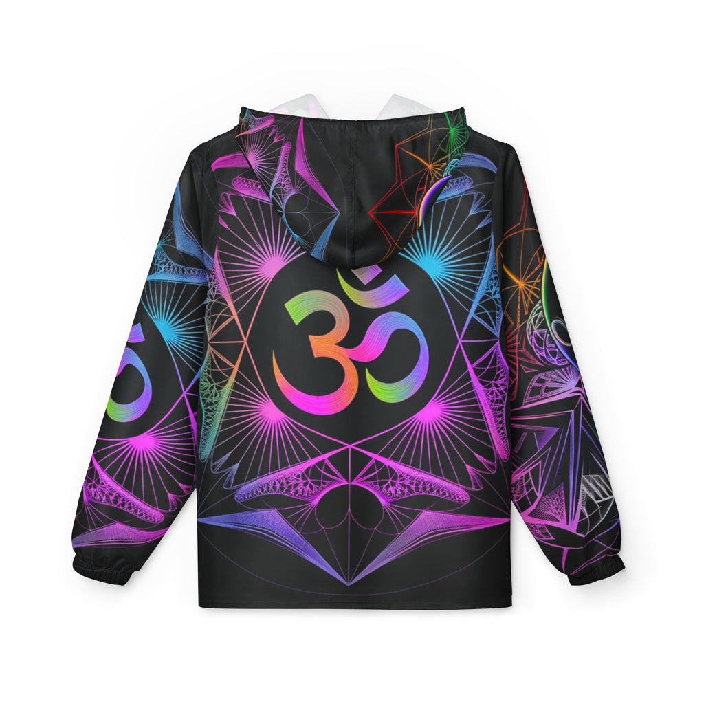 Mystical Alien Windbreaker Jacket, Bohemian Style Athleticwear, Festival Gear, Unique Streetwear, Spiritual Gifts for Him & Her