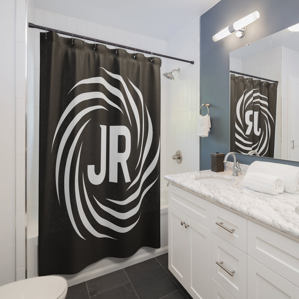 Personalized Monogram Shower Curtain with Modern Design, Ideal for Bathroom Decor, Gift for Housewarming, Unique Home Accessory