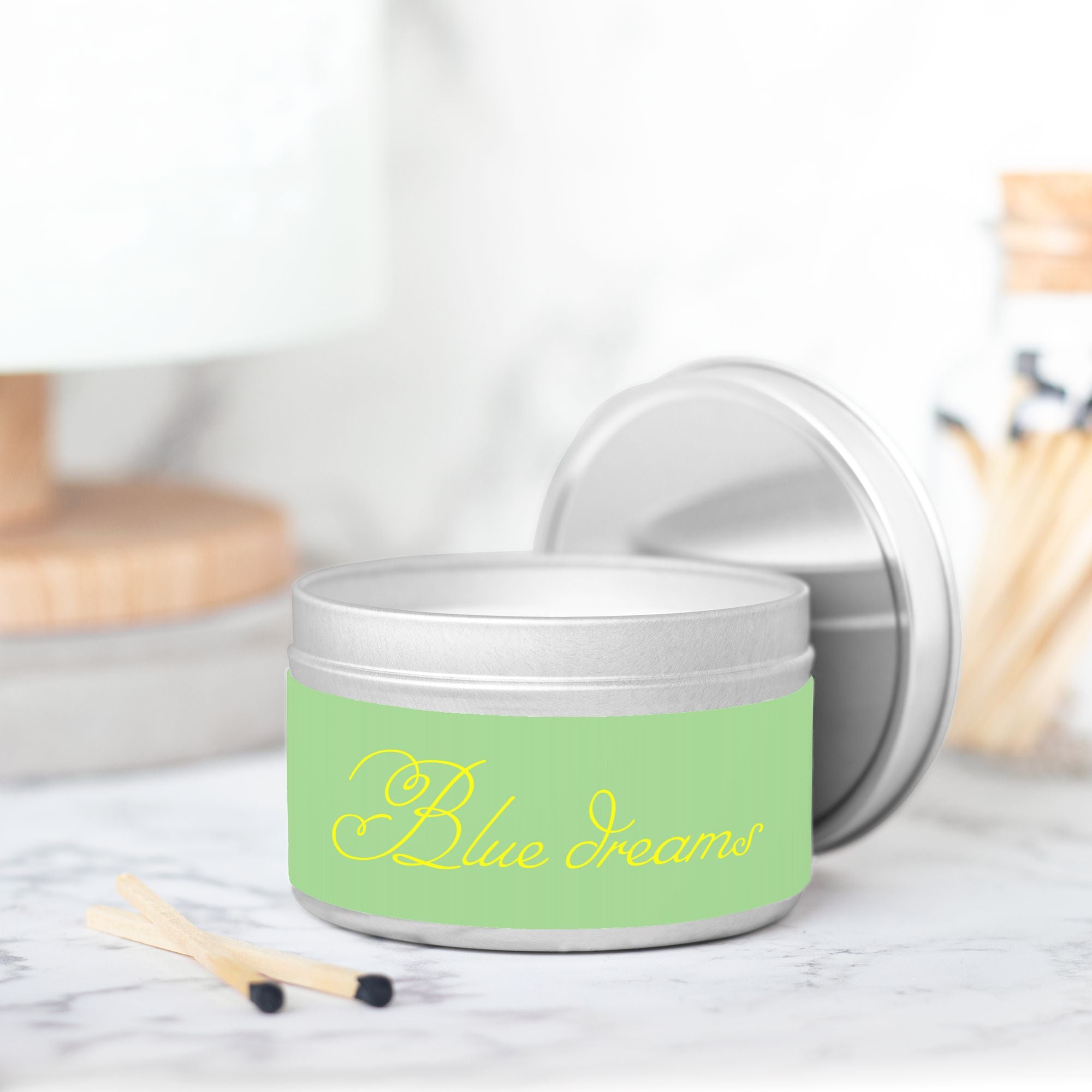 Blue Dreams Candle Tin 8oz Classic Collection