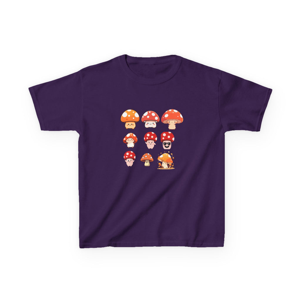 Cute Mushroom Kids Tee, Mushroom Graphic Shirt, Fun Kids T-Shirt for Nature Lovers, Children's Gift, Summer Adventure Wear