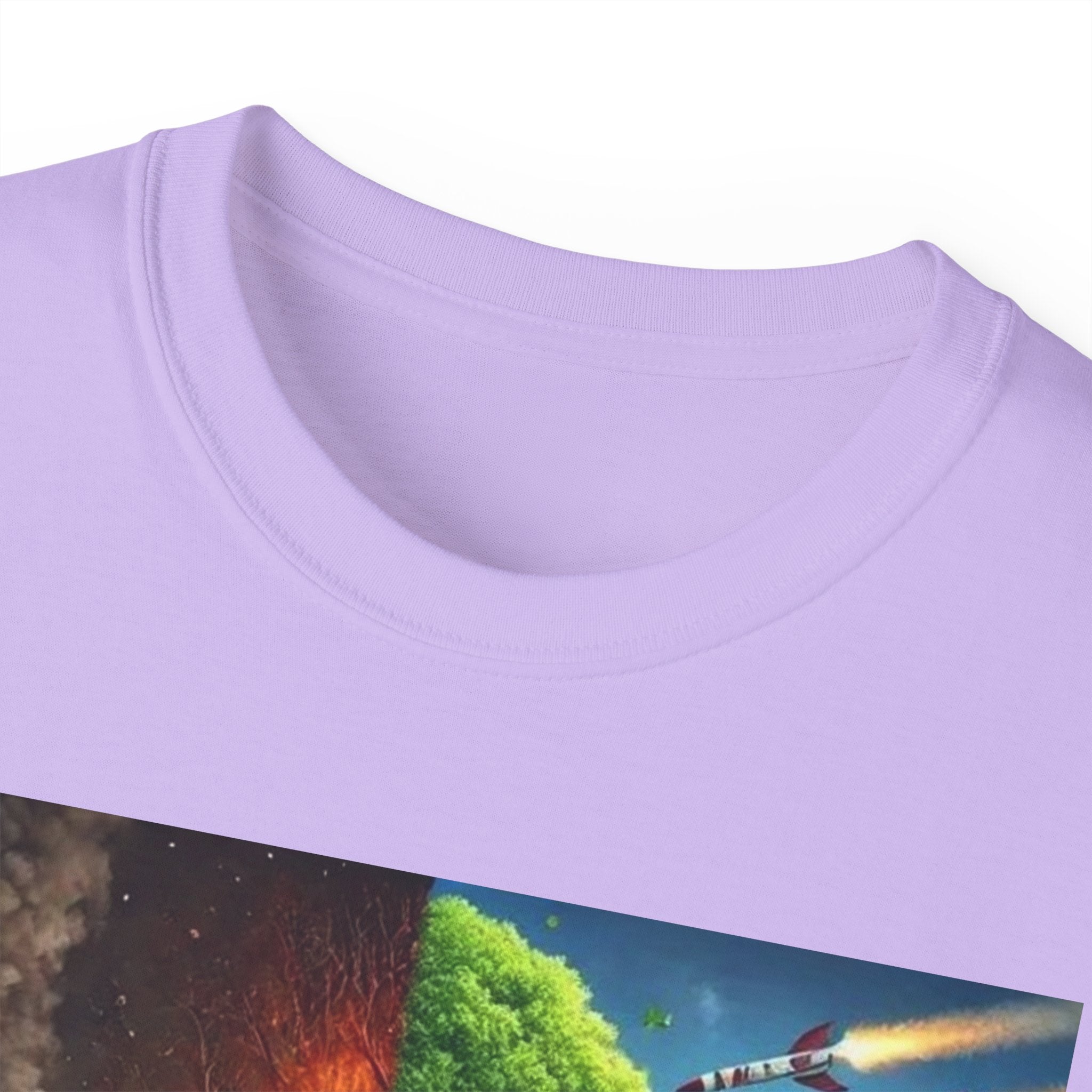 Eco-Conscious Graphic Tee - Nature vs. Pollution Art, Unisex T-Shirt for Environmental Awareness, Eco-Friendly Gift, Earth Day Apparel,