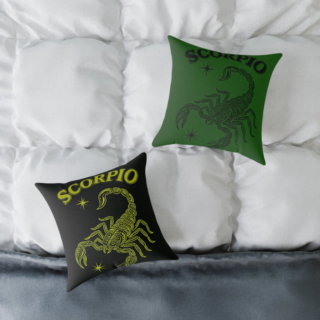 Scorpio Zodiac Pillow - Astrology Home Decor, Birthday Gift, Horoscope Themed Cushion, Personalized Astrology Gift, Celestial Decor