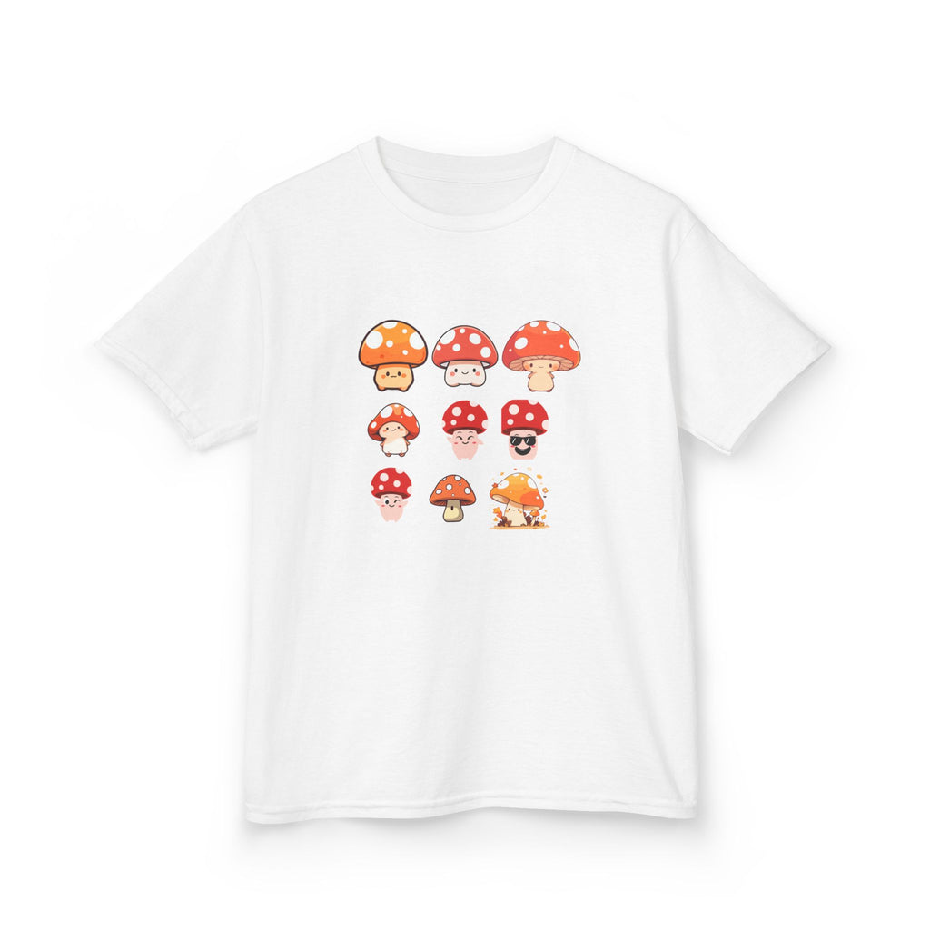 Cute Mushroom Kids Tee, Mushroom Graphic Shirt, Fun Kids T-Shirt for Nature Lovers, Children's Gift, Summer Adventure Wear