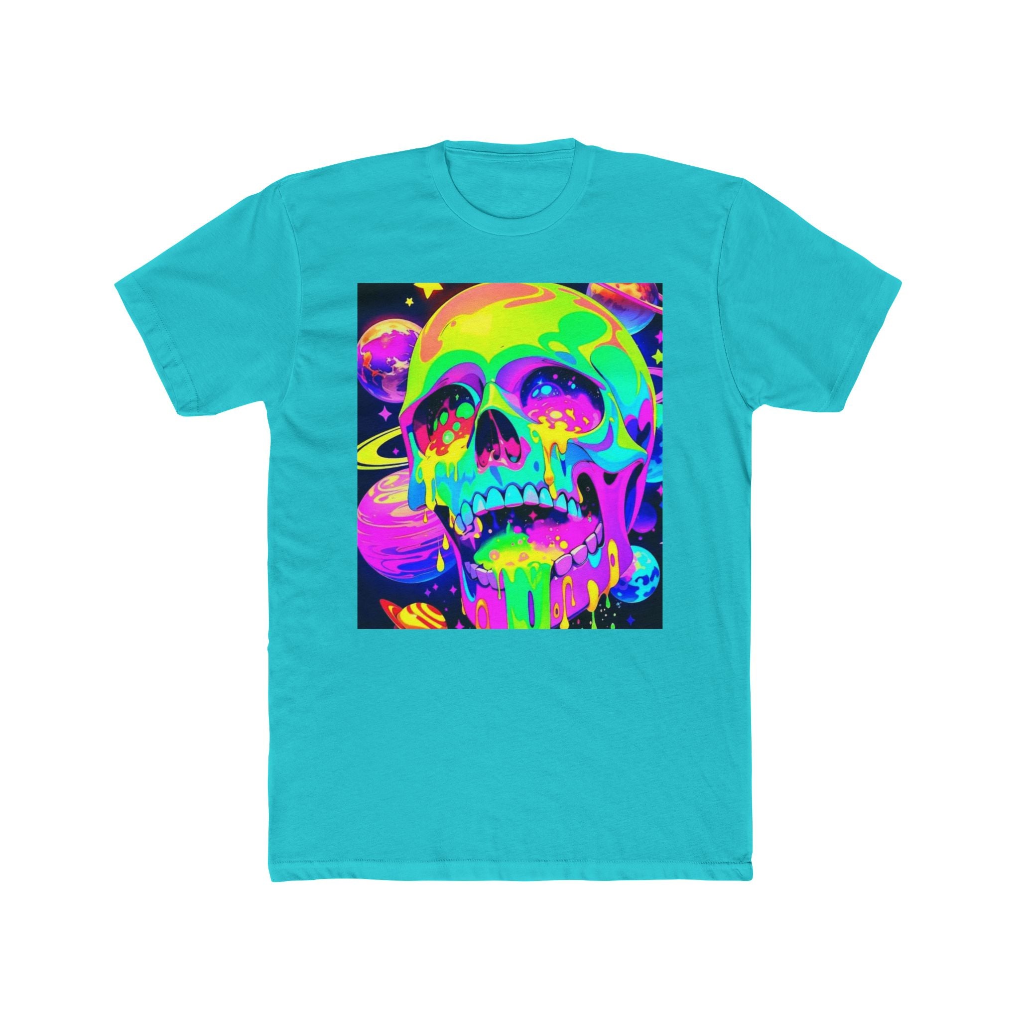 Psychedelic Skull Tee, Unisex Graphic T-Shirt, Festival Wear, Alternative Fashion, Gift for Him/Her, Halloween Decor