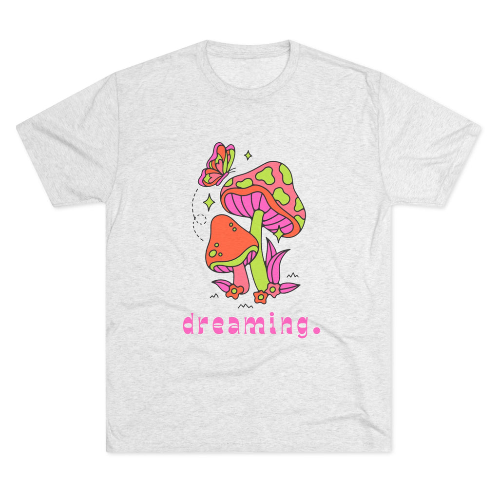 Dreamy Mushroom Unisex Tee, Cute Graphic Tee, Gifts for Dreamers, Casual Wear, Nature Lover's Apparel, Festival T-Shirt