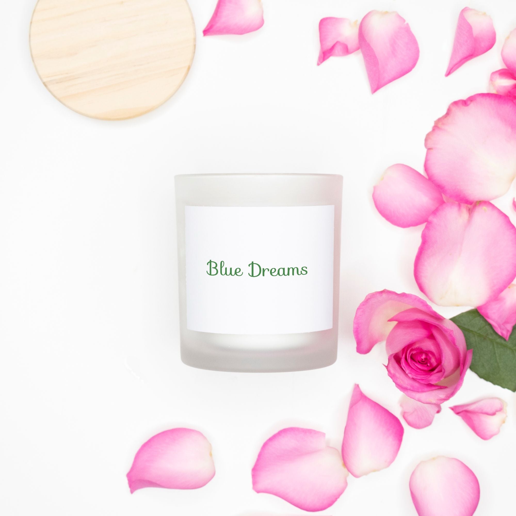 Candle Frosted (Pink Wick) Glass