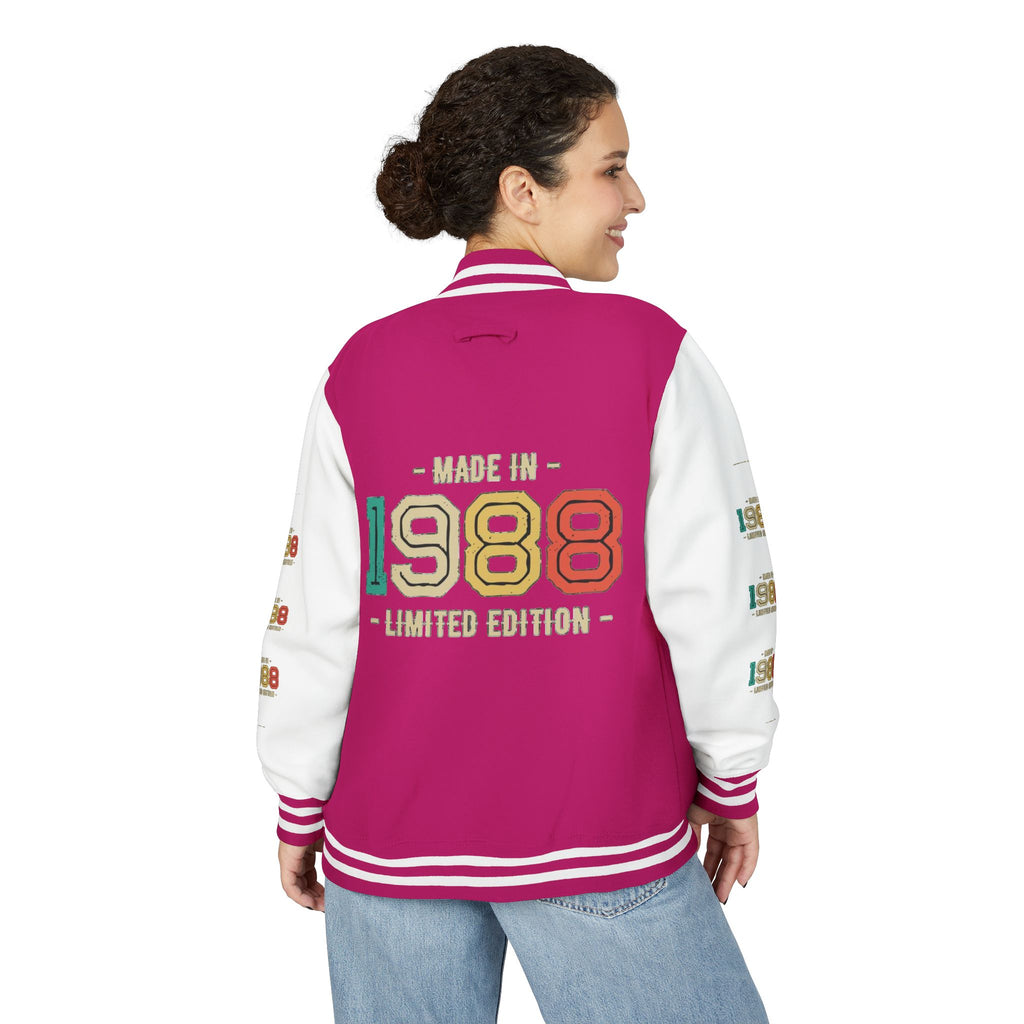 Unisex Heavyweight Letterman Jacket - Nostalgia & Comfort for 1980s Lovers, Perfect for Cozy Nights, Gifts for Birthdays, Class [...]