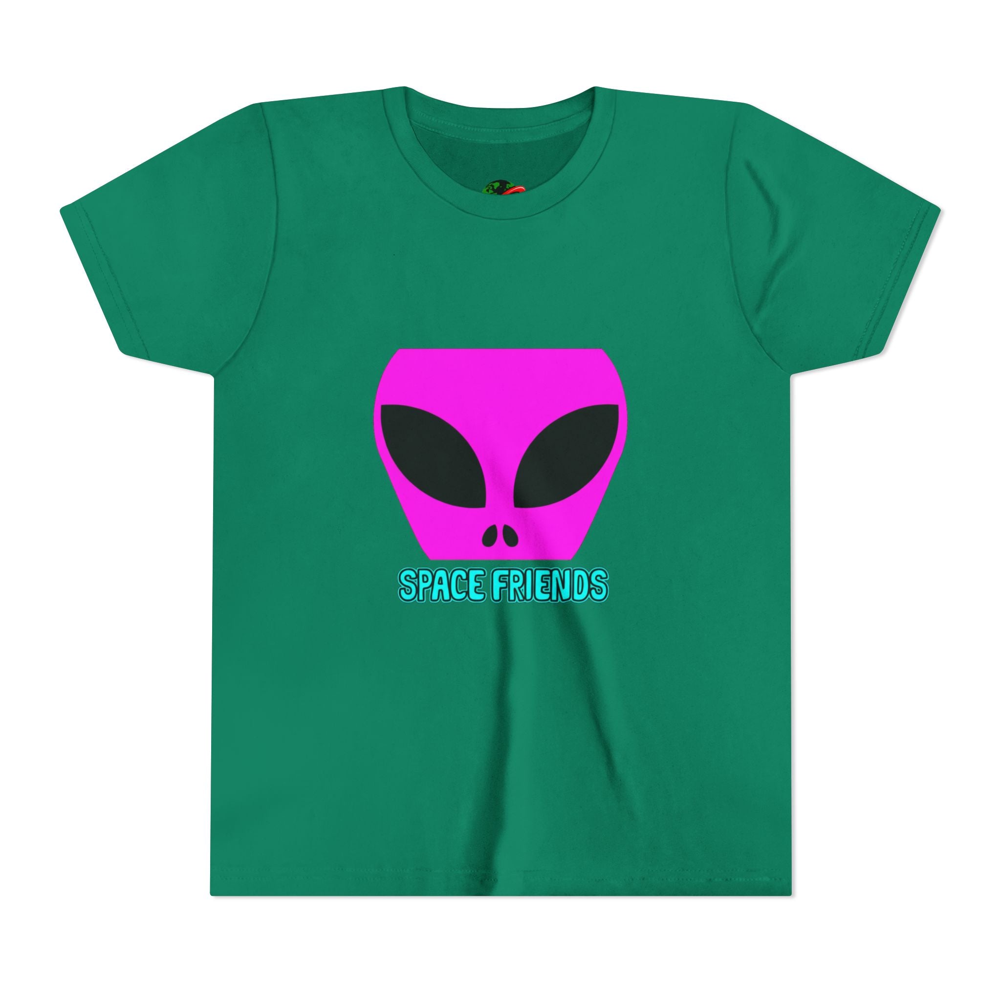 Alien Friends Youth Tee - Fun Graphic T-Shirt for Kids, UFO Lovers, Space Theme Shirt, Birthday Gift, Halloween Costume