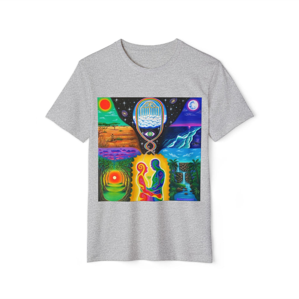 Cosmic Vibes Unisex Recycled Organic T-Shirt | Comfortable Art Tee, Eco-Friendly Fashion, Gift for Nature Lovers, Spiritual Style