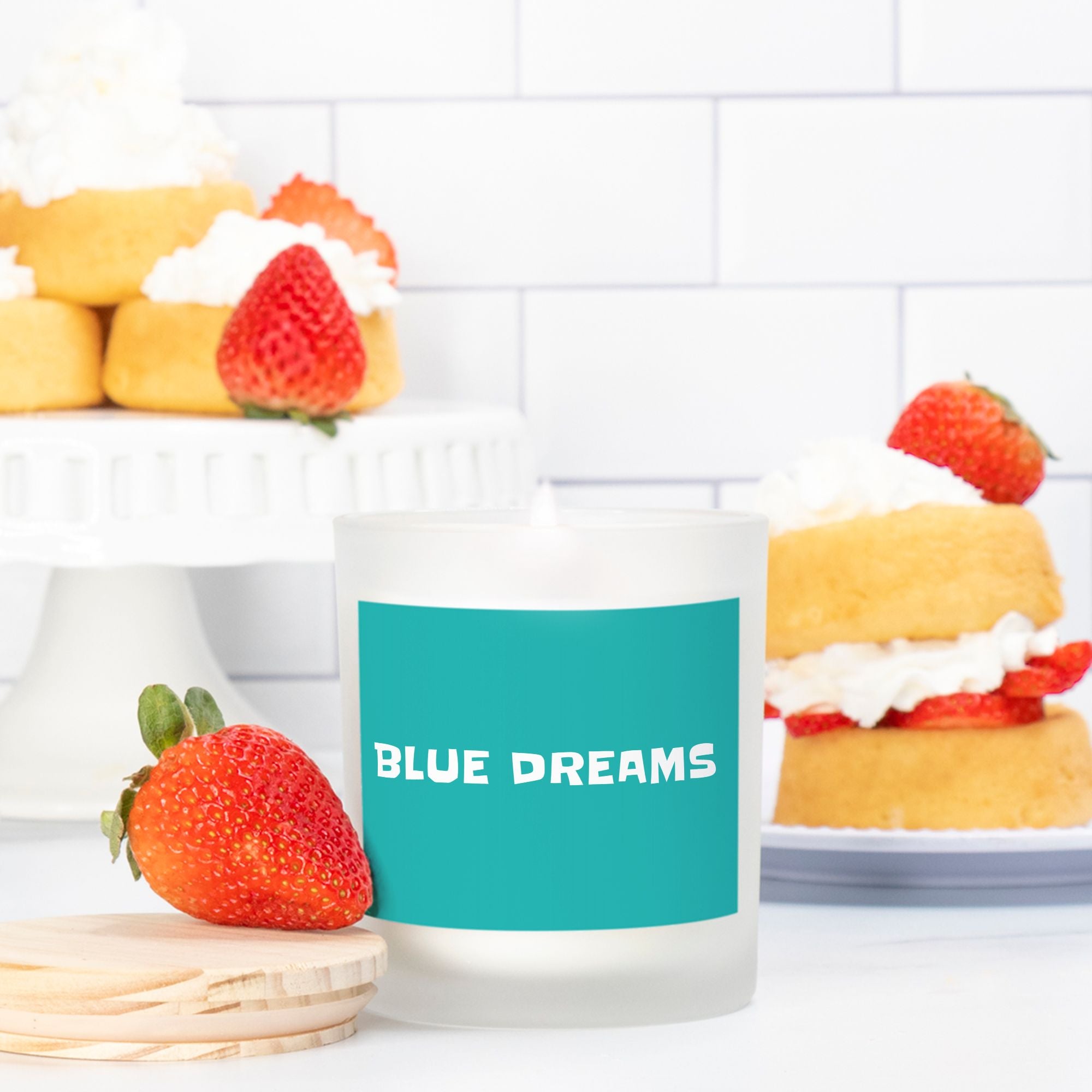 Candle Frosted (Pink Wick) Glass