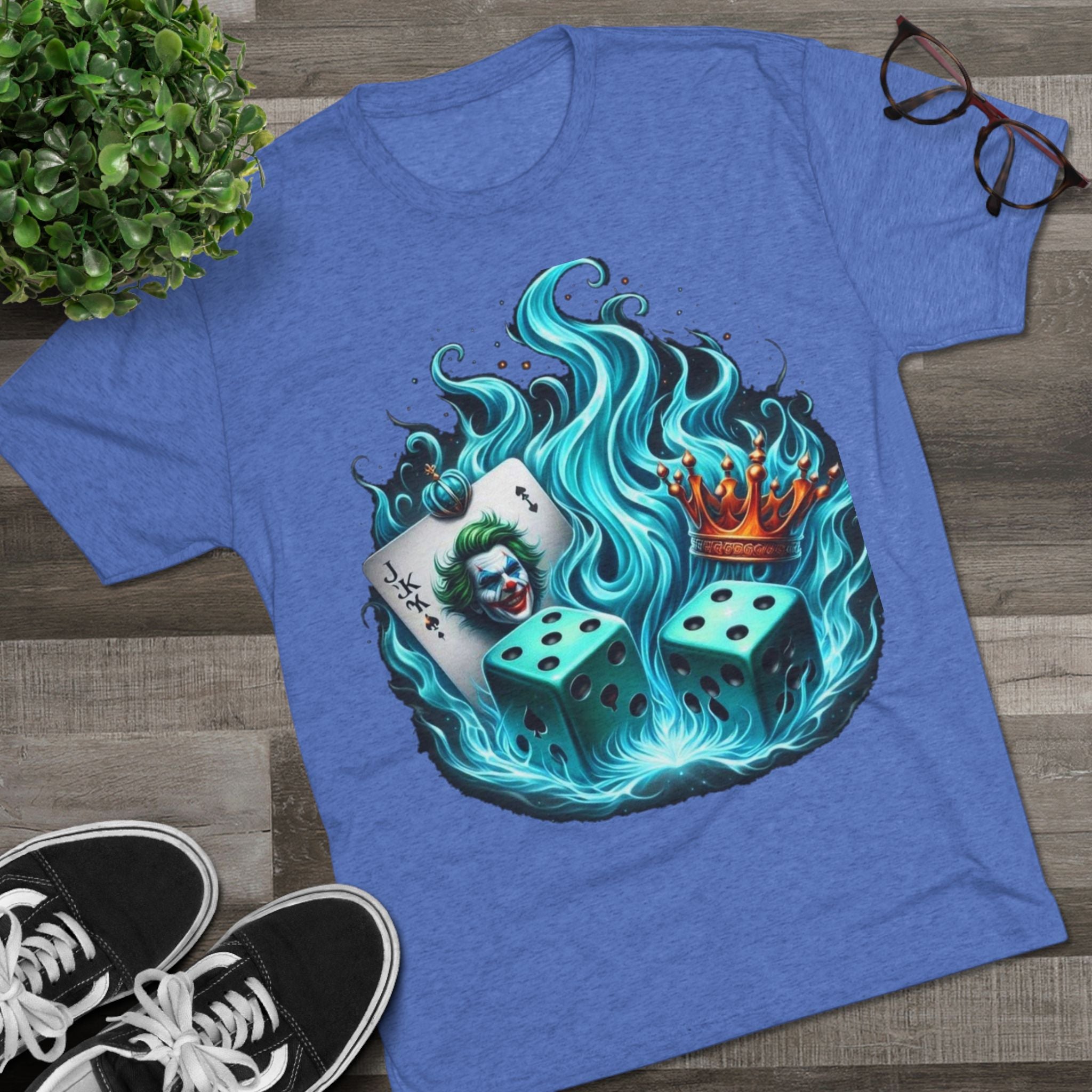 Gaming-Inspired Crew Tee: Joker Design, Cool Graphic T-Shirt, Casual Wear for Gamers, Perfect Gift for Game Night, Unique Collectible