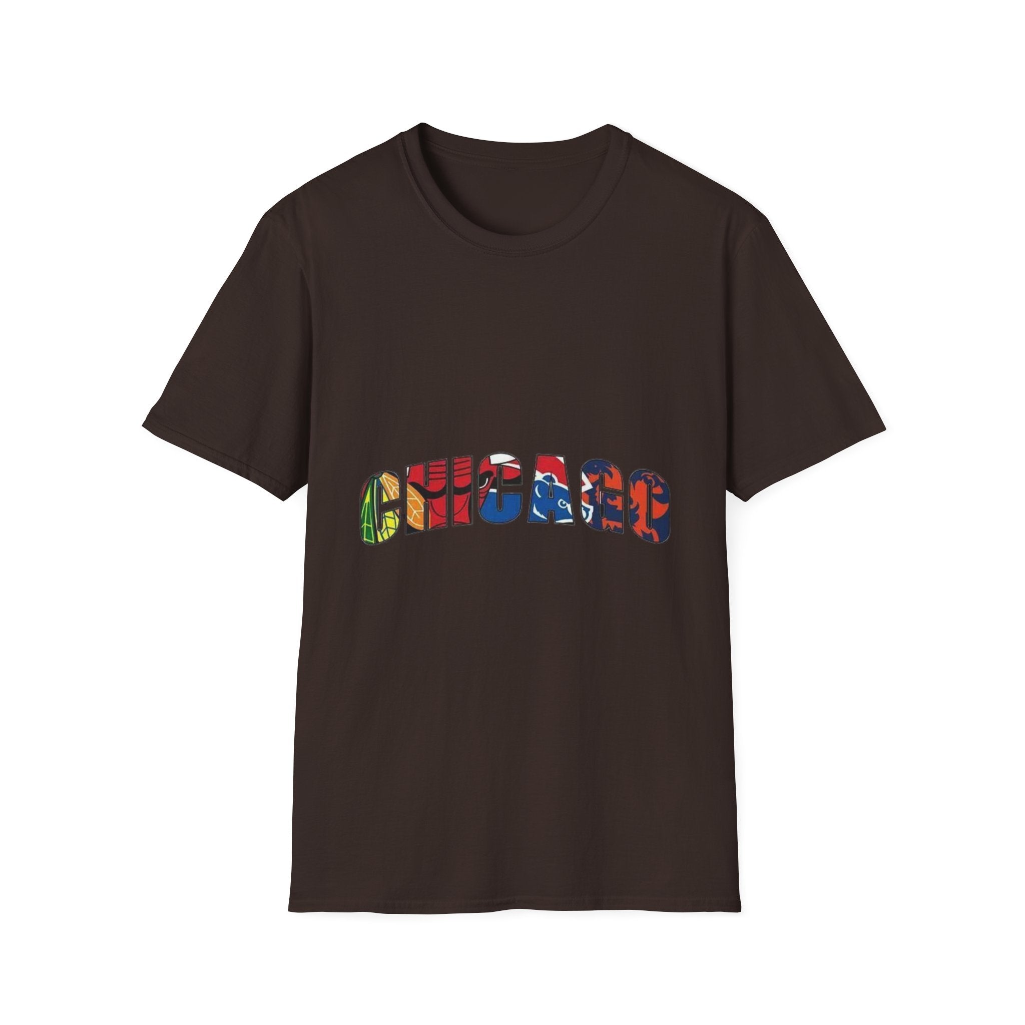 Chicago Colorful Graphic Unisex Softstyle T-Shirt