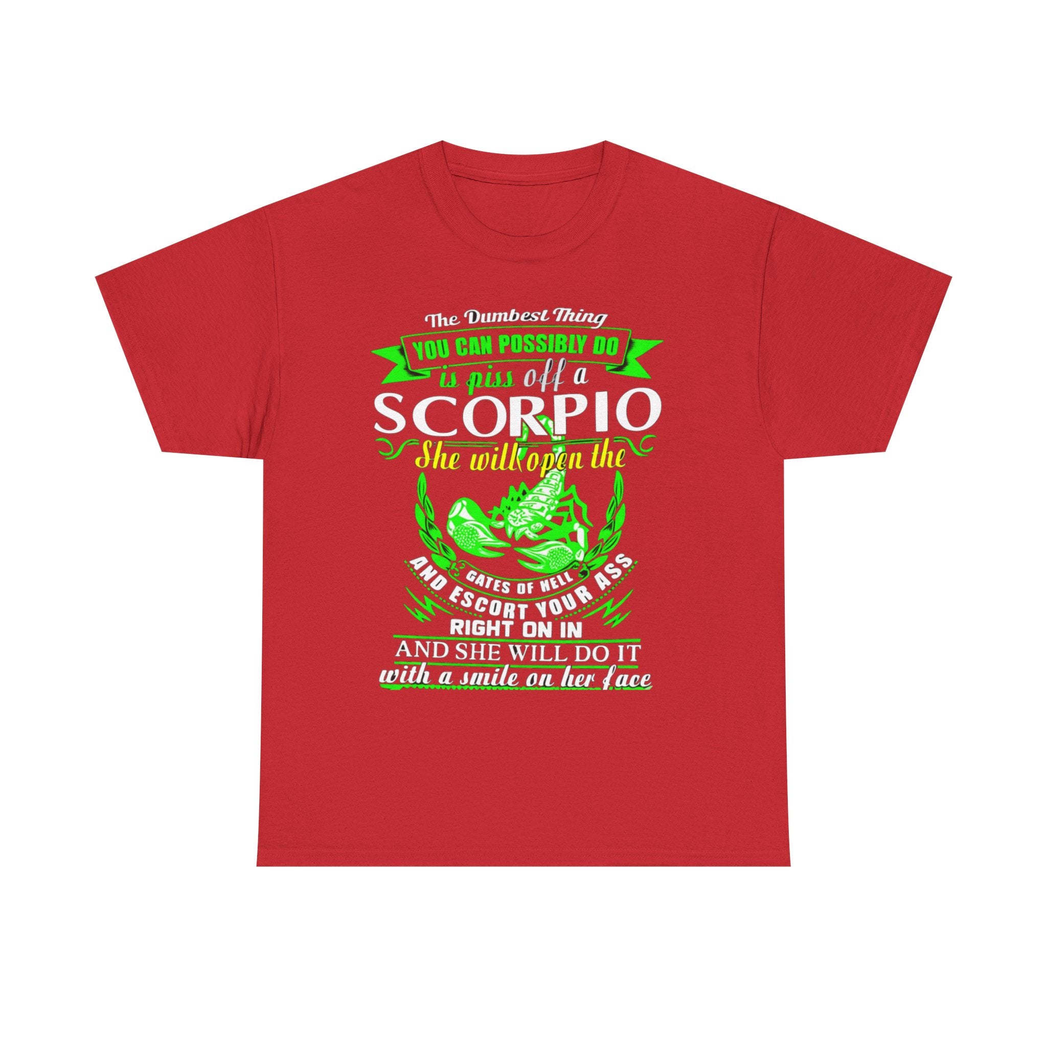 Scorpio Quote Tee, Unisex Heavy Cotton T-Shirt for Astrology Lovers, Birthday Gift, Zodiac Apparel, Unique Graphic Tee