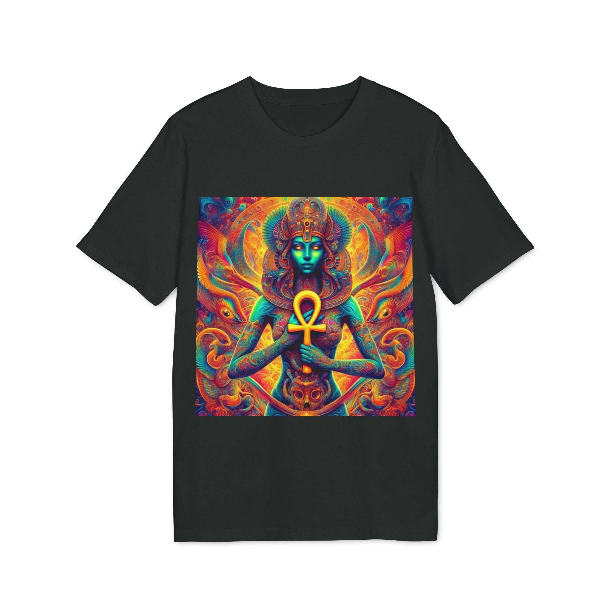 Vibrant Goddess Graphic T-Shirt, Spiritual Tee for Art Lovers, Festival Wear, Holistic Lifestyle, Unisex Bohemian Top, Unique Gift Idea
