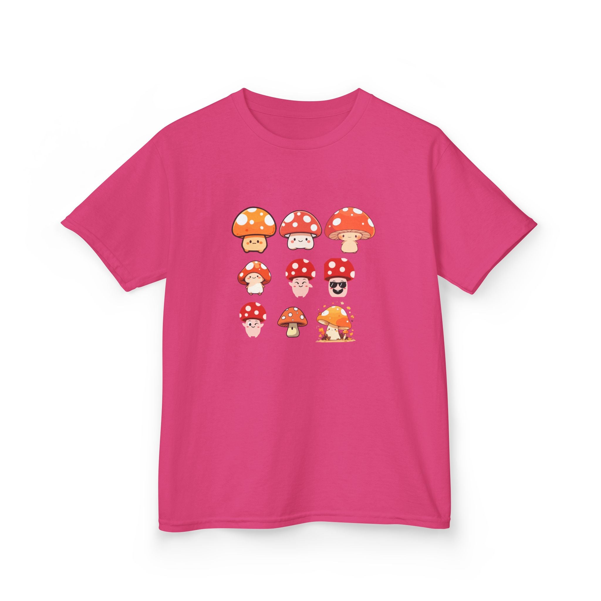 Cute Mushroom Kids Tee, Mushroom Graphic Shirt, Fun Kids T-Shirt for Nature Lovers, Children's Gift, Summer Adventure Wear