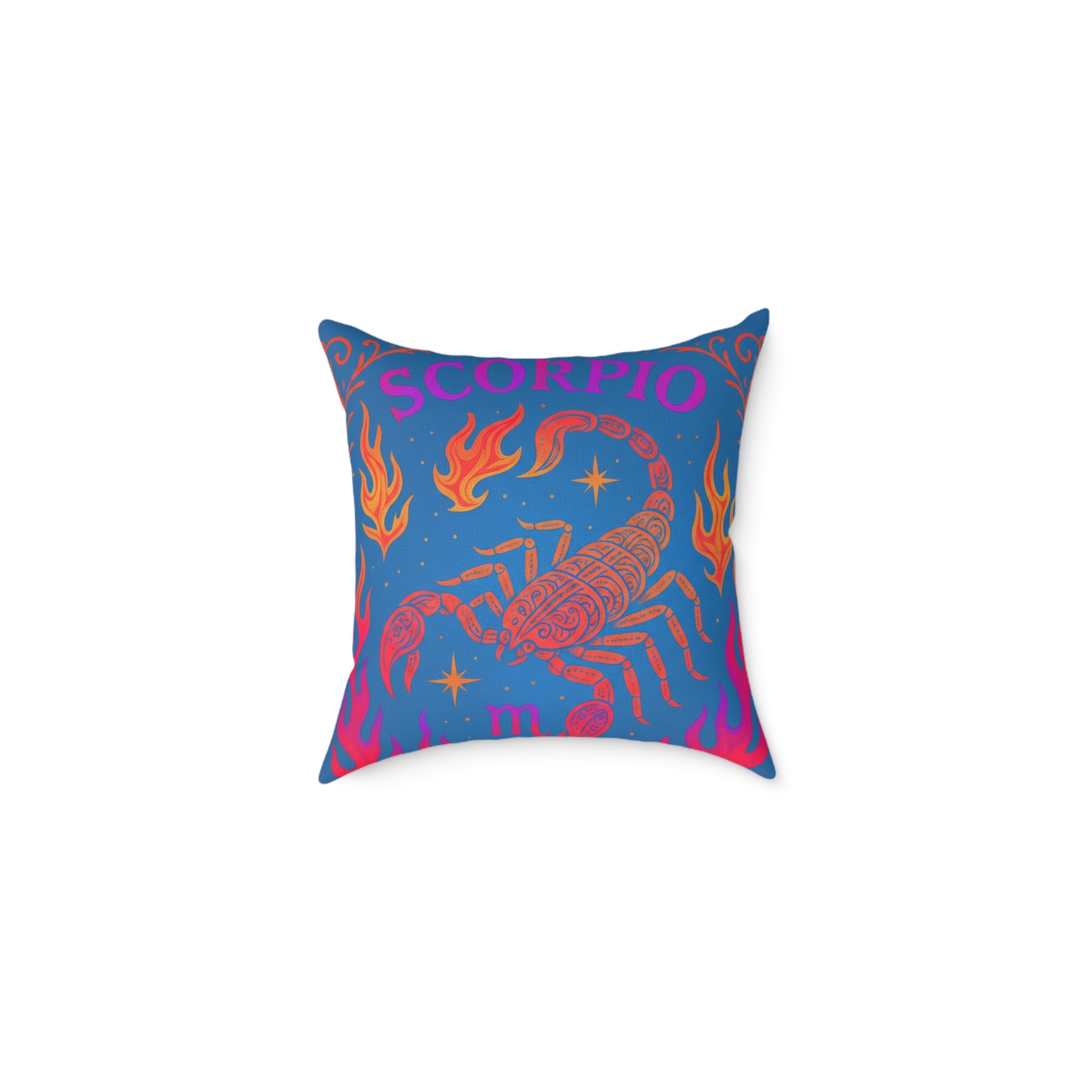 Scorpio Zodiac Pillow - Boho Astrological Decor for Home, Astrology Gift, Throw Pillow for Scorpios, Celestial Home Accent