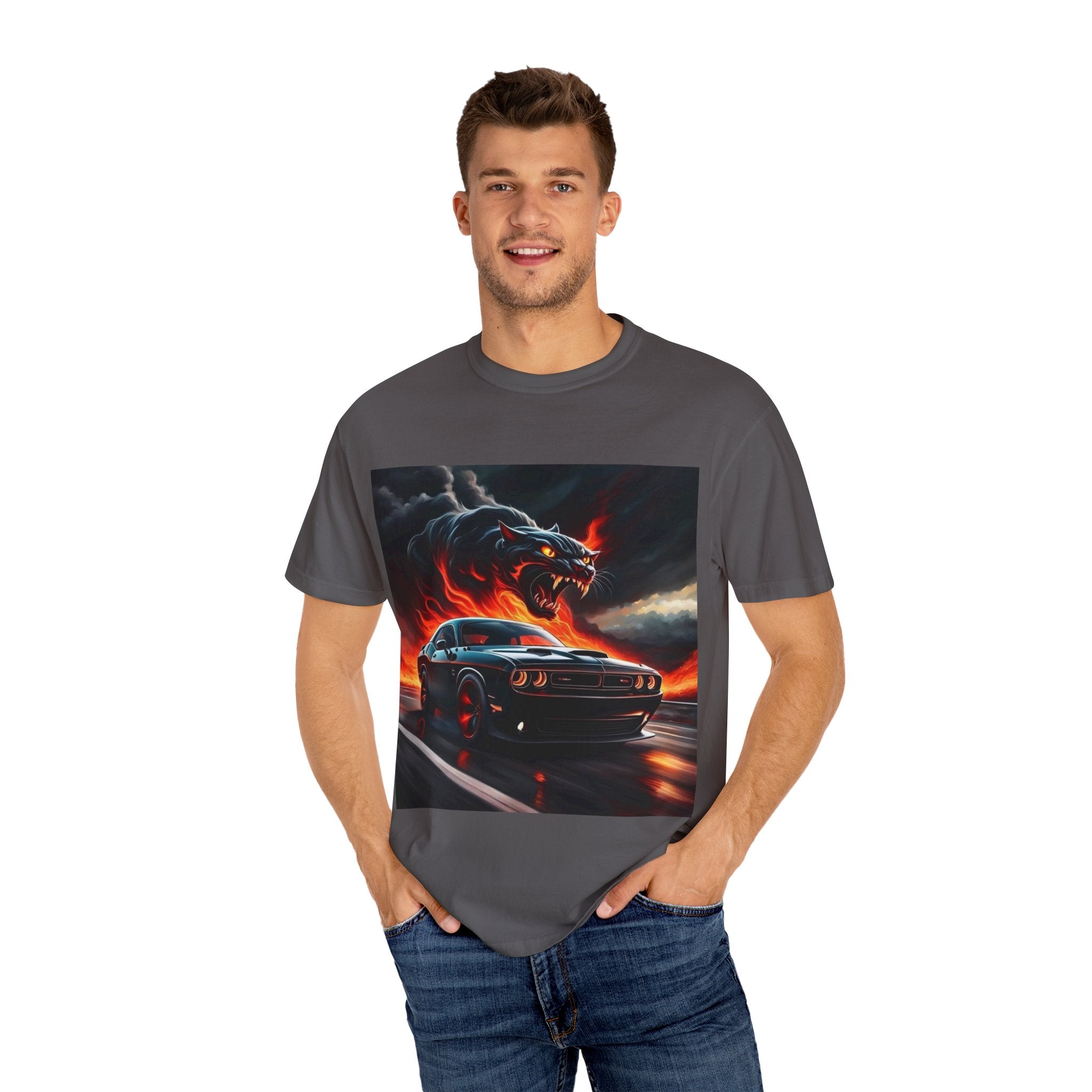 Unisex T-shirt Fire Hurricanecat Car Design