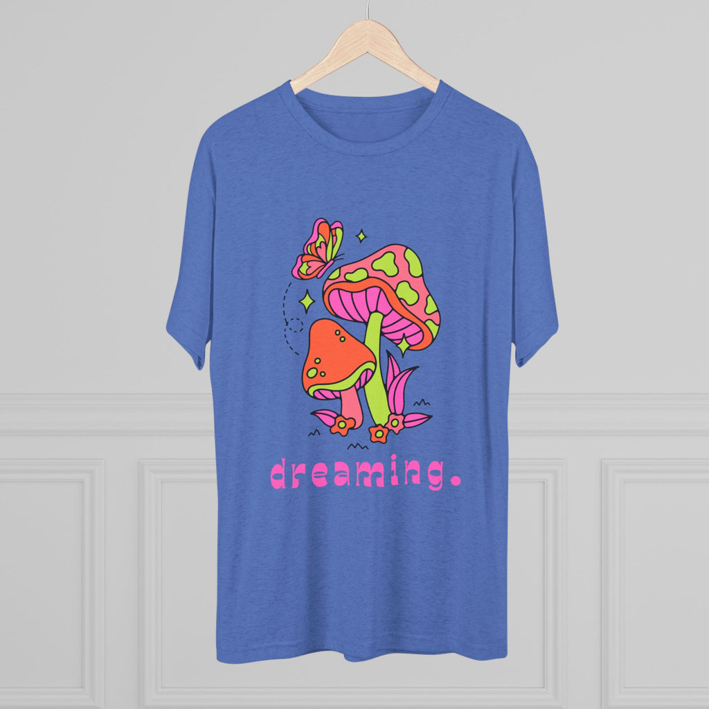 Dreamy Mushroom Unisex Tee, Cute Graphic Tee, Gifts for Dreamers, Casual Wear, Nature Lover's Apparel, Festival T-Shirt