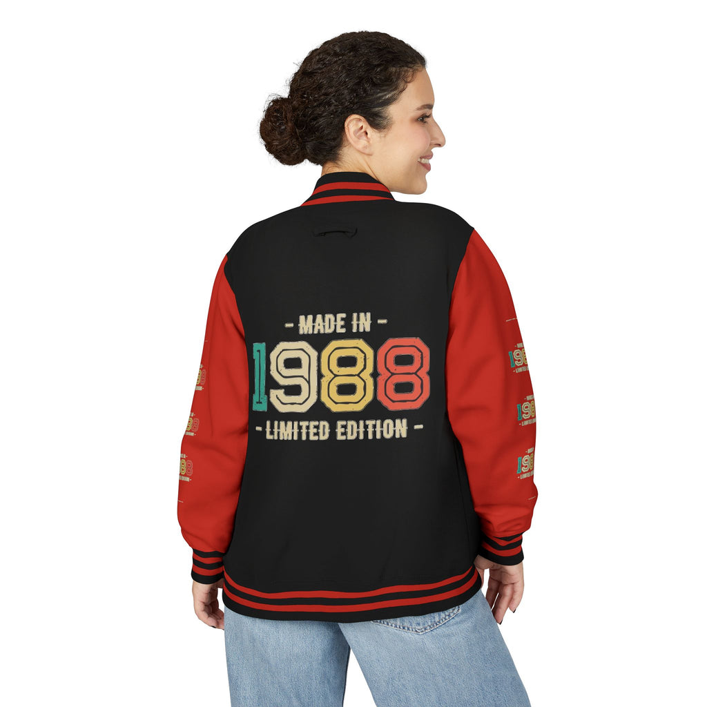 Unisex Heavyweight Letterman Jacket - Nostalgia & Comfort for 1980s Lovers, Perfect for Cozy Nights, Gifts for Birthdays, Class [...]