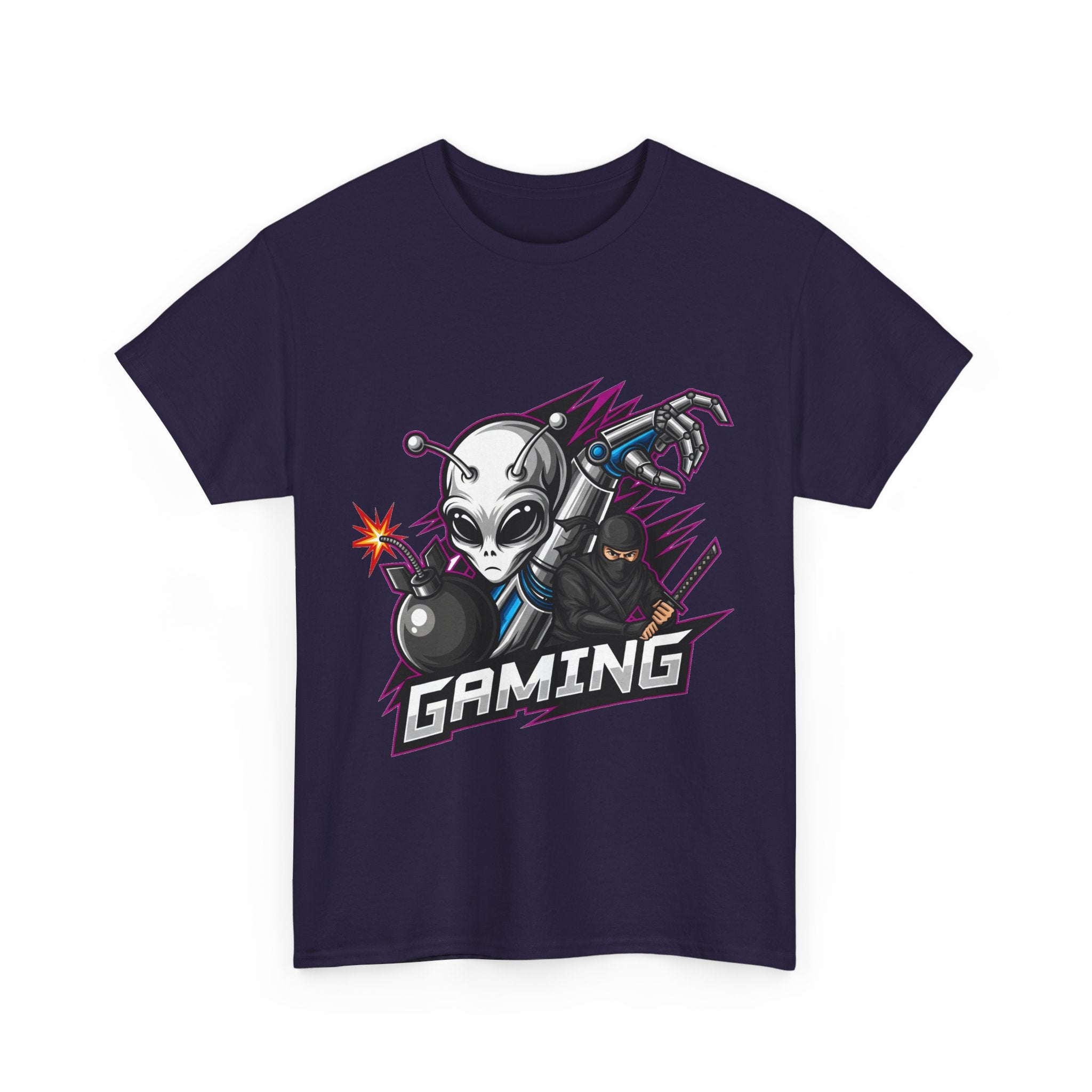 Gaming Alien Unisex Cotton Tee - Perfect for Gamers, Casual Wear, Birthday Gifts, Gaming Events, Unique Apparel