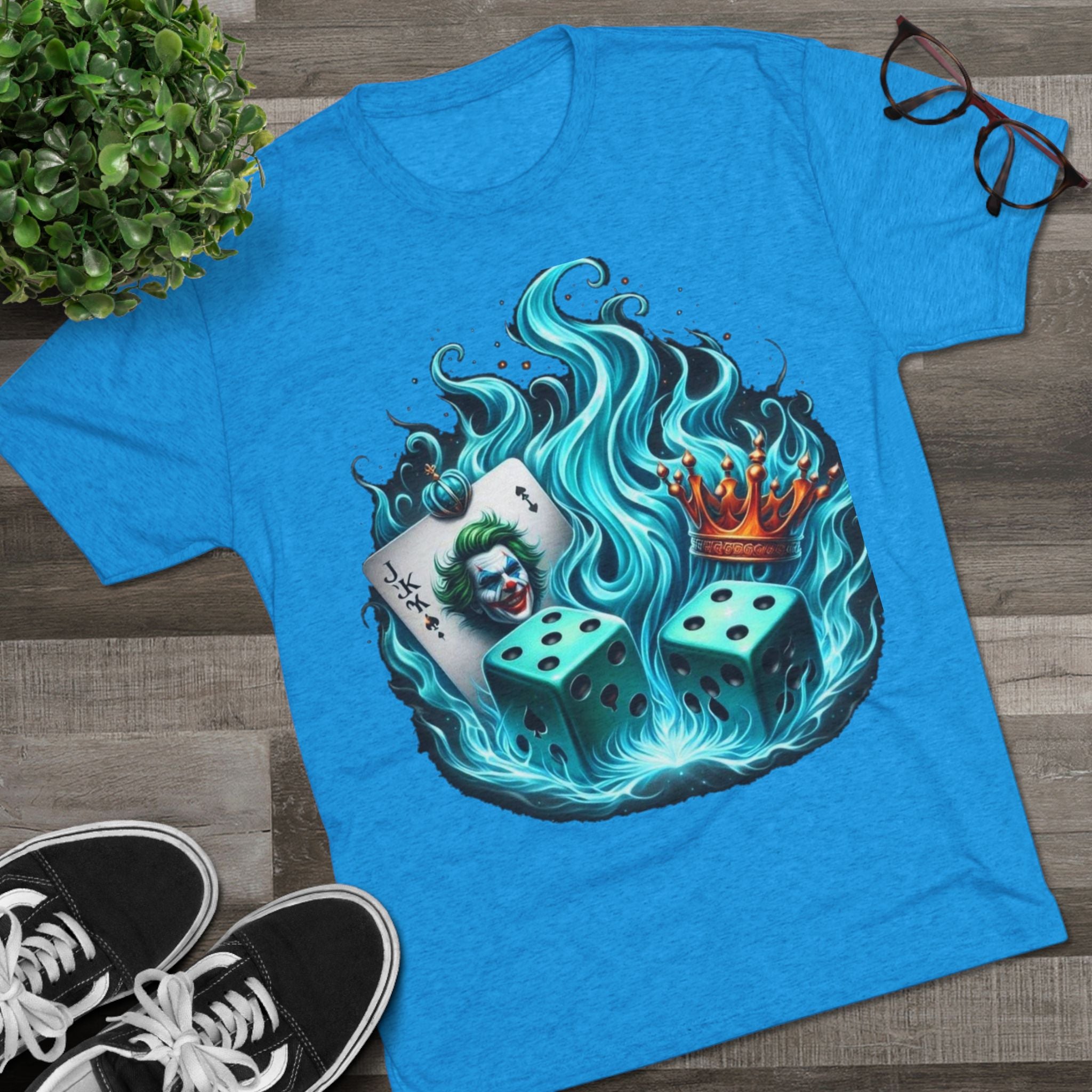 Gaming-Inspired Crew Tee: Joker Design, Cool Graphic T-Shirt, Casual Wear for Gamers, Perfect Gift for Game Night, Unique Collectible