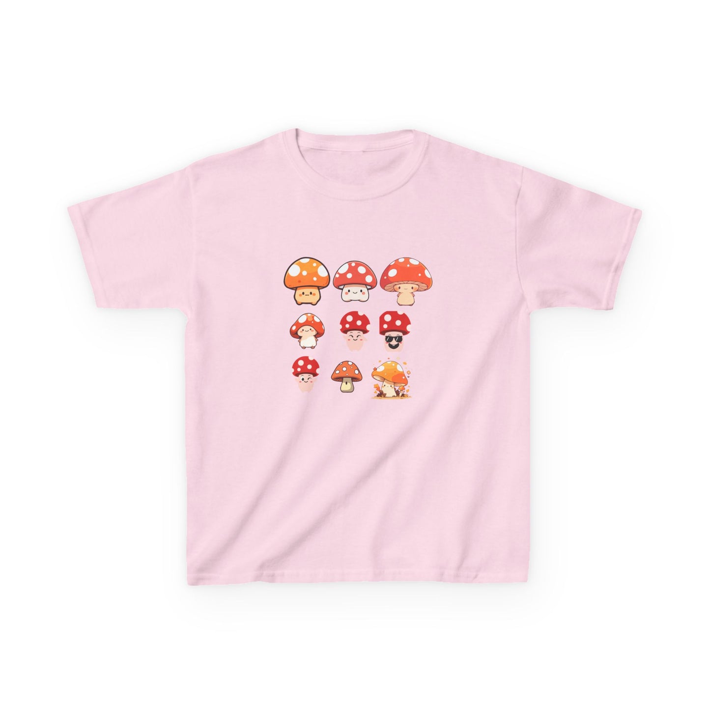 Cute Mushroom Kids Tee, Mushroom Graphic Shirt, Fun Kids T-Shirt for Nature Lovers, Children's Gift, Summer Adventure Wear