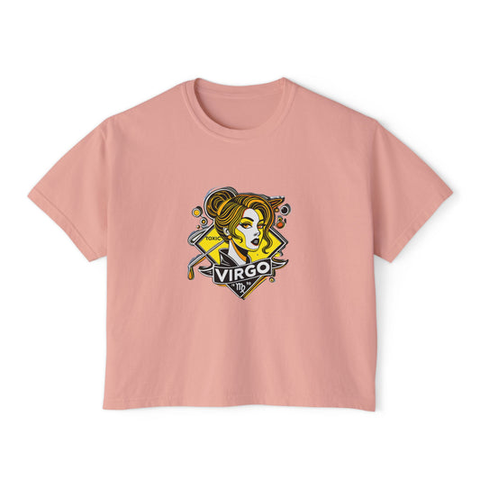 Virgo Women's Boxy Tee - Astrology T-Shirt, Casual Outfit, Birthday Gift, Zodiac Sign Top, Horoscope Apparel