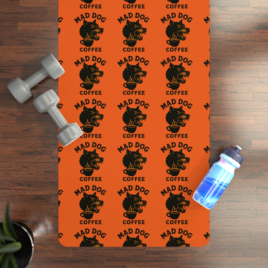 Mad Dog Coffee Rubber Yoga Mat - Vibrant Workout Gear, Eco-Friendly Fitness Accessory, Gift for Yogis, Home Gym Essential