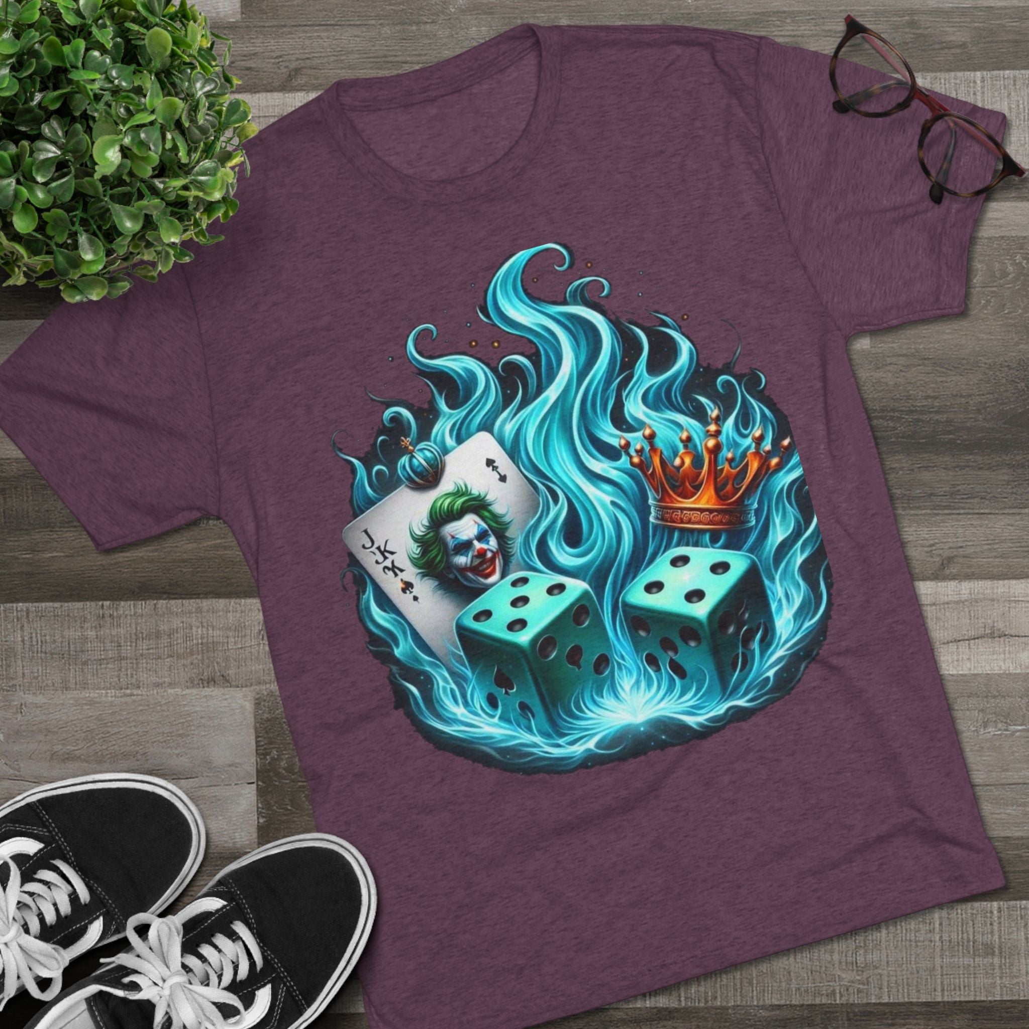 Gaming-Inspired Crew Tee: Joker Design, Cool Graphic T-Shirt, Casual Wear for Gamers, Perfect Gift for Game Night, Unique Collectible