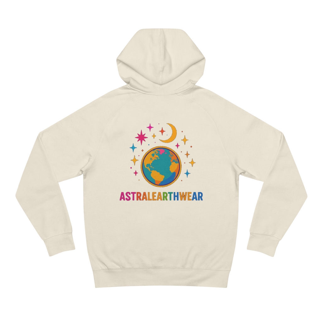 Astral Earthwear Unisex Hoodie, Cozy Gift for Space Lovers, Astrology Apparel, Everyday Sweatshirt, Ideal for Birthdays