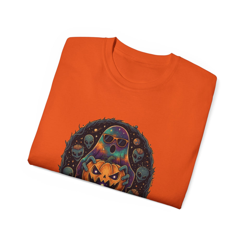 Astral Earthwear Pumpkin Graphic Unisex Tee, Halloween Shirt, Fall Outfit, Casual Wear, Spooky T-Shirt, Unique Gift Idea
