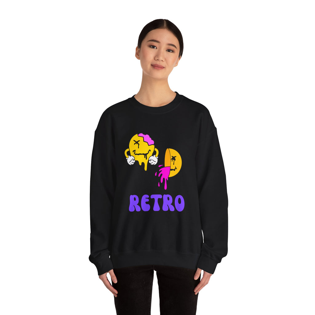 Retro Vibes Sweatshirt, Vintage Crewneck Jumper, 90s Style Pullover, Classic Sweater, Hipster Top