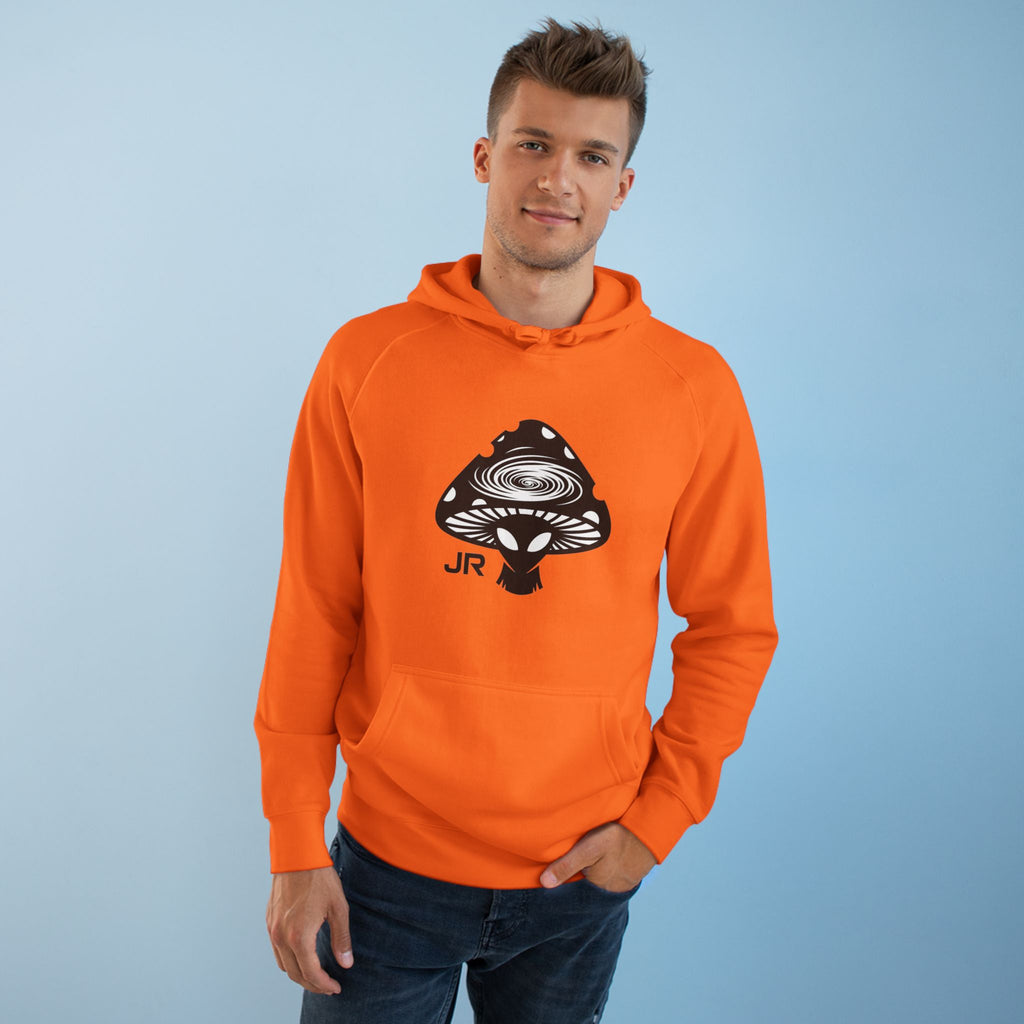 Cosmic Mushroom Unisex Hoodie, Planetary Vibes Sweatshirt, Psychedelic Gift for Nature Lovers, Unique Apparel for Festivals