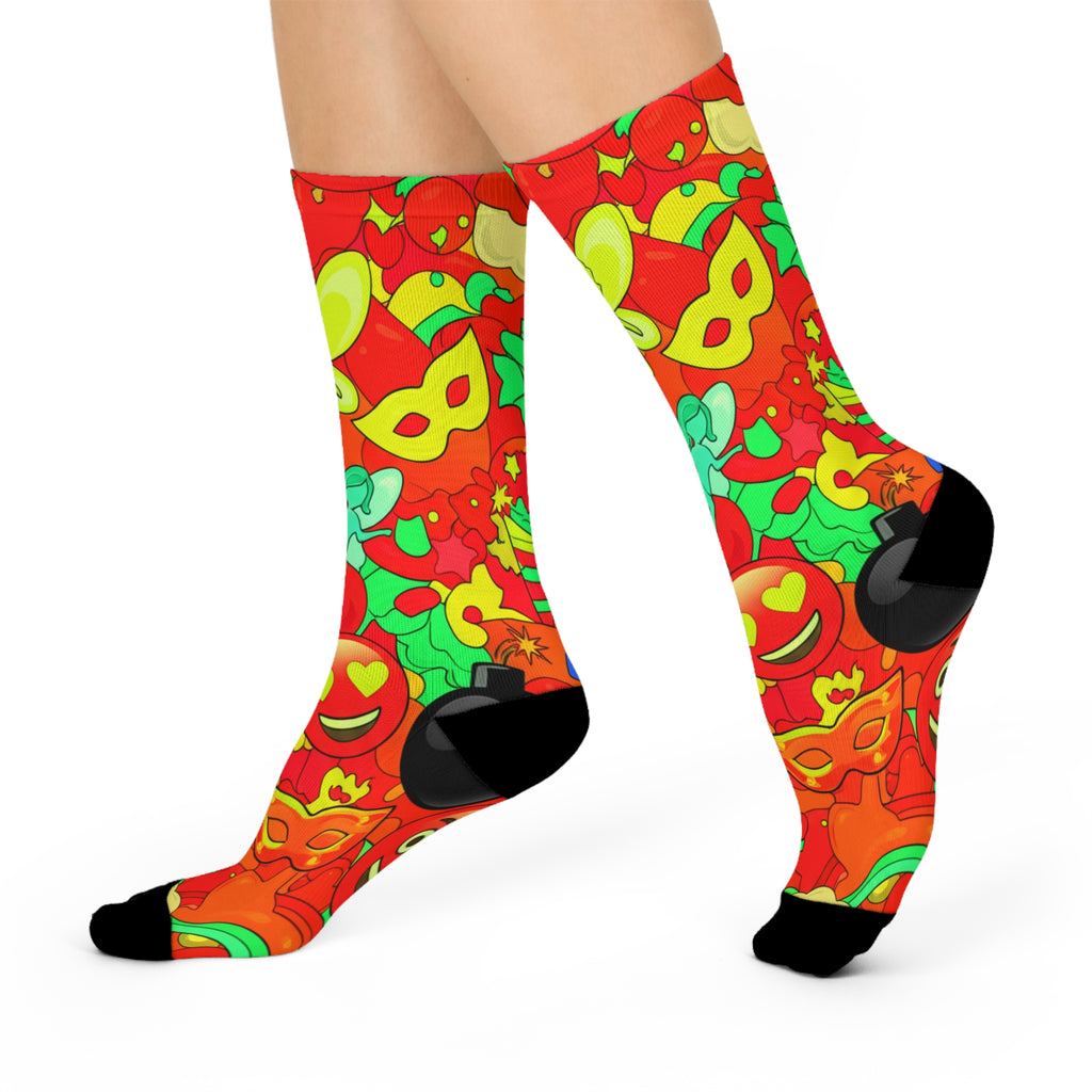 Vibrant Patterned Cushioned Crew Socks, Fun Gift for Sock Lovers, Colorful Dress Socks, Trendy Accessories for Everyday Wear, Perfect [...]
