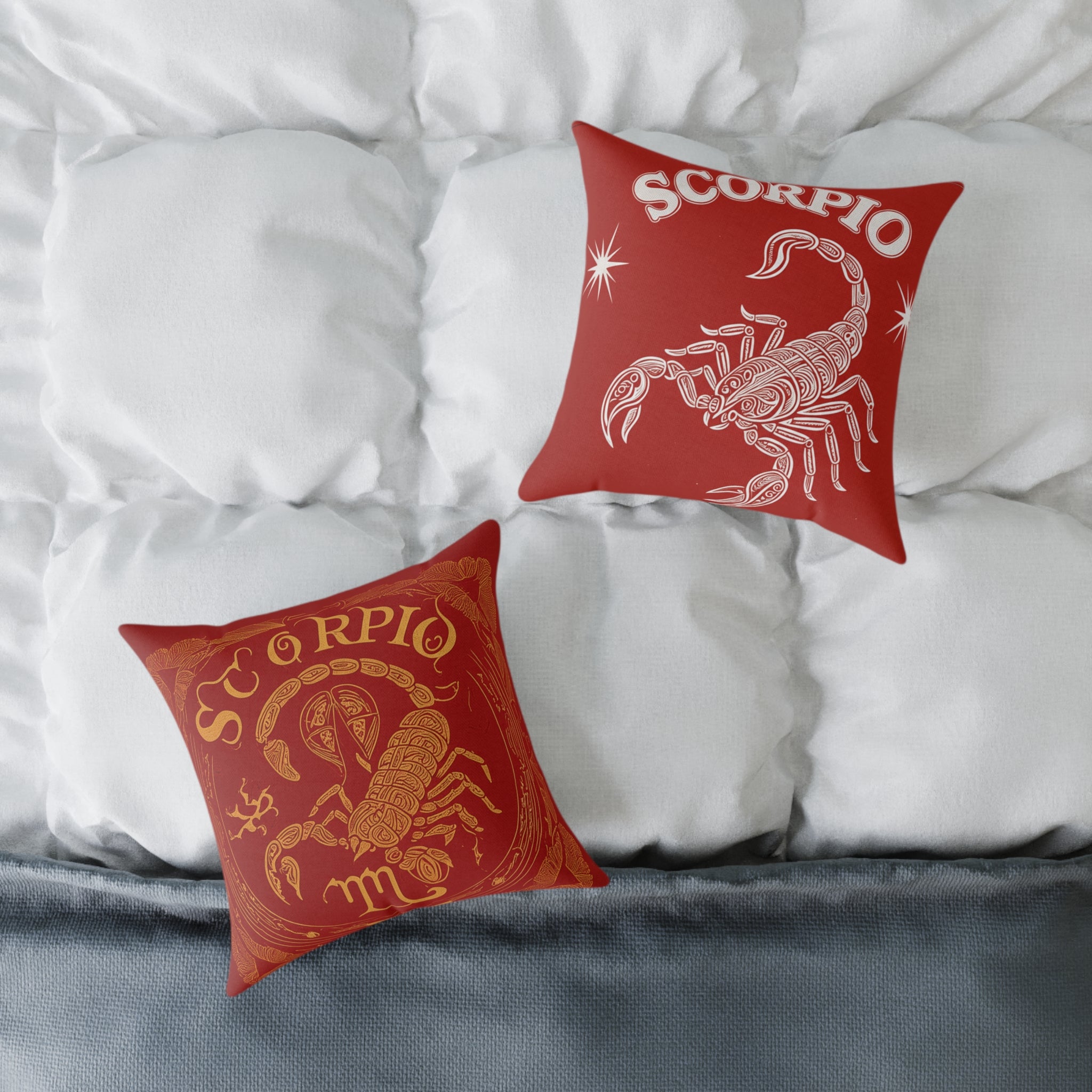 Scorpio Zodiac Pillow, Astrological Home Decor, Gift for Astrology Lovers, Cushion for Astrology Sign, Birthday Gift for Scorpio