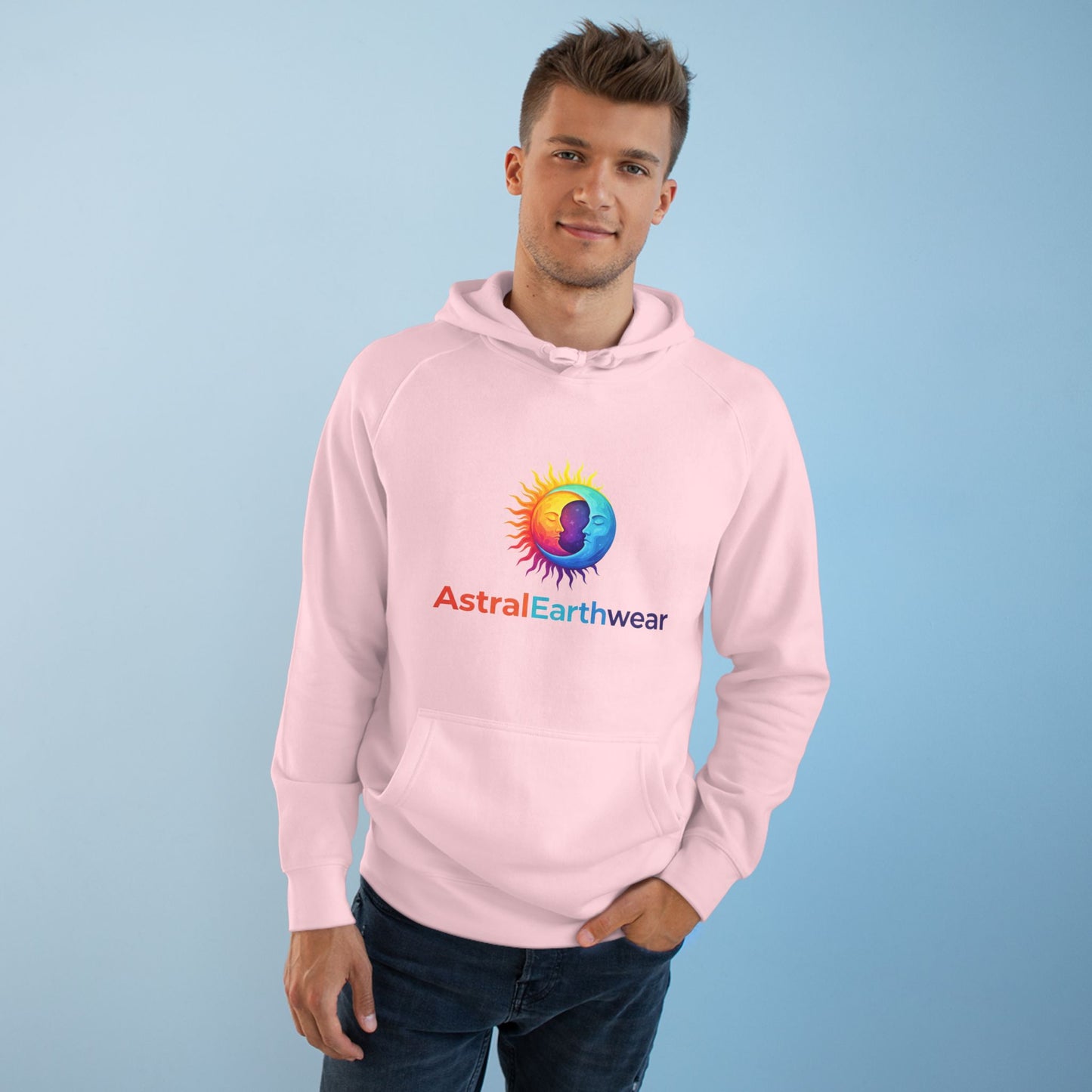 Astral Earthwear Unisex Hoodie, Cozy Gift for Space Lovers, Astrology Apparel, Everyday Sweatshirt, Ideal for Birthdays
