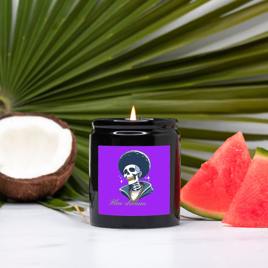 Candle Ceramic 8oz (Black)