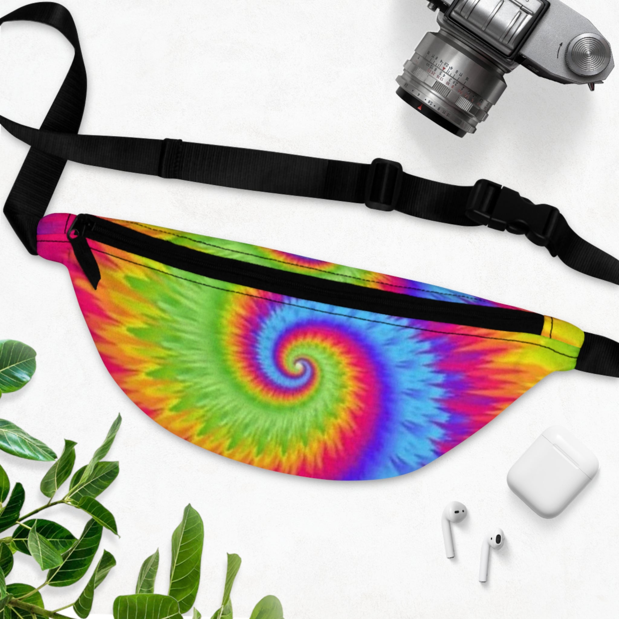 Colorful Tie-Dye Fanny Pack | Bohemian Festival Accessory, Summer Vibes, Travel Waist Bag, Gift for Music Lovers, Rainbow Backpack