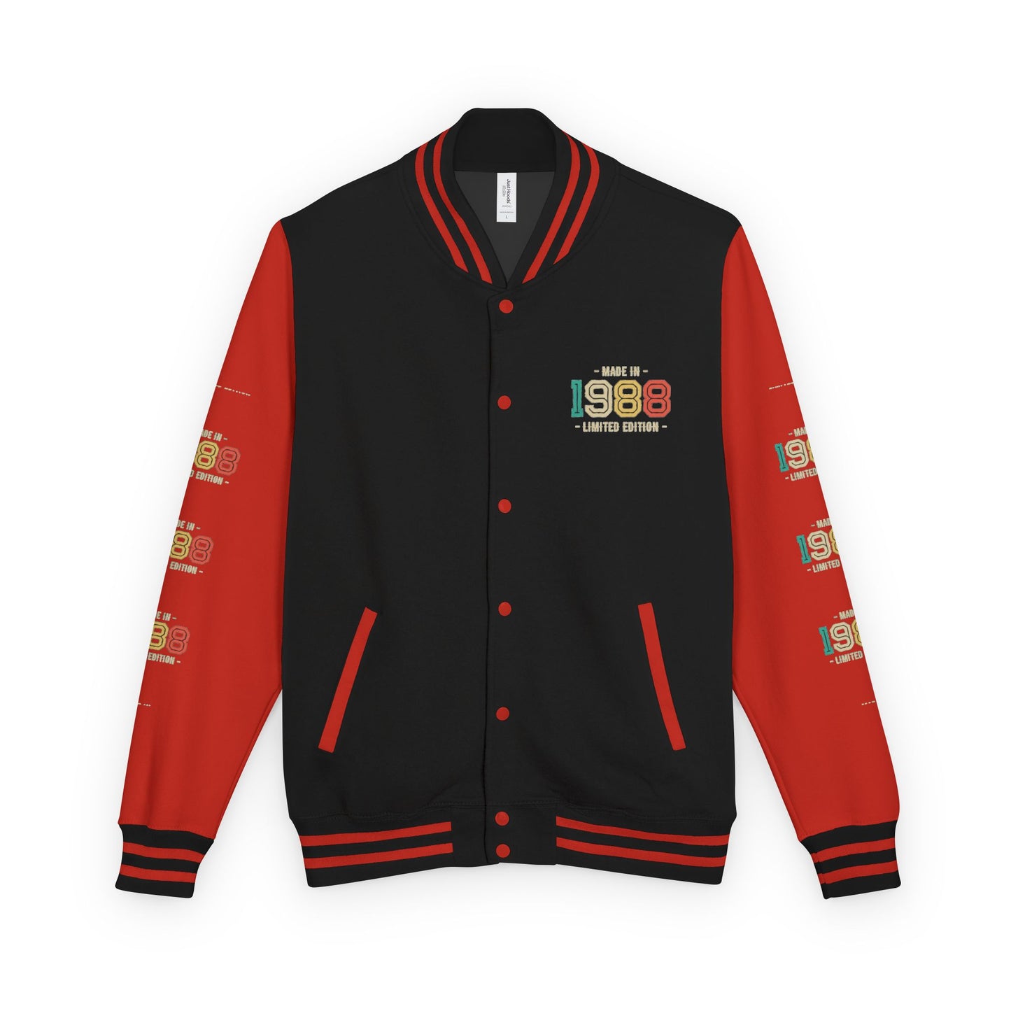 Unisex Heavyweight Letterman Jacket - Nostalgia & Comfort for 1980s Lovers, Perfect for Cozy Nights, Gifts for Birthdays, Class [...]