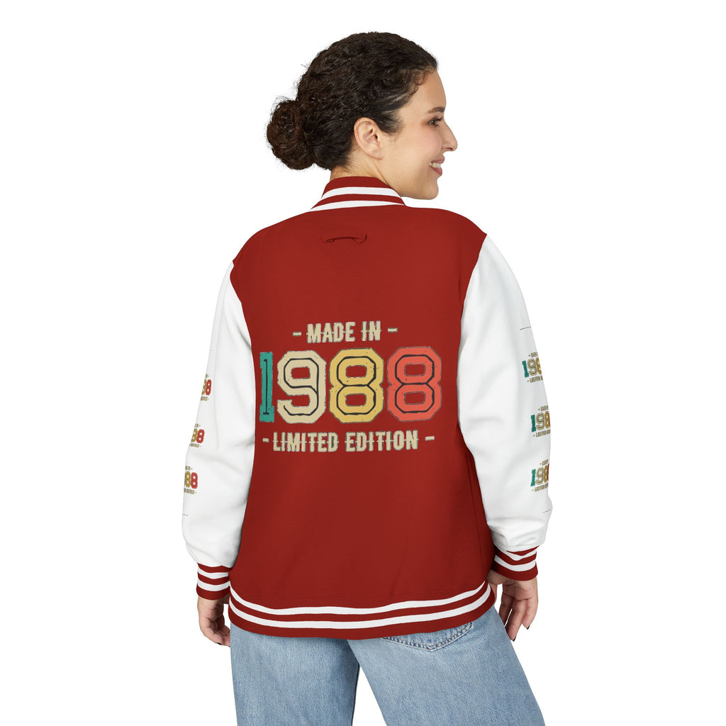 Unisex Heavyweight Letterman Jacket - Nostalgia & Comfort for 1980s Lovers, Perfect for Cozy Nights, Gifts for Birthdays, Class [...]