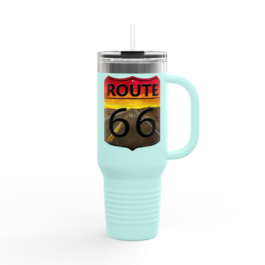 Route 66 Insulated Travel Mug - 40oz Adventure Cup for Road Trips