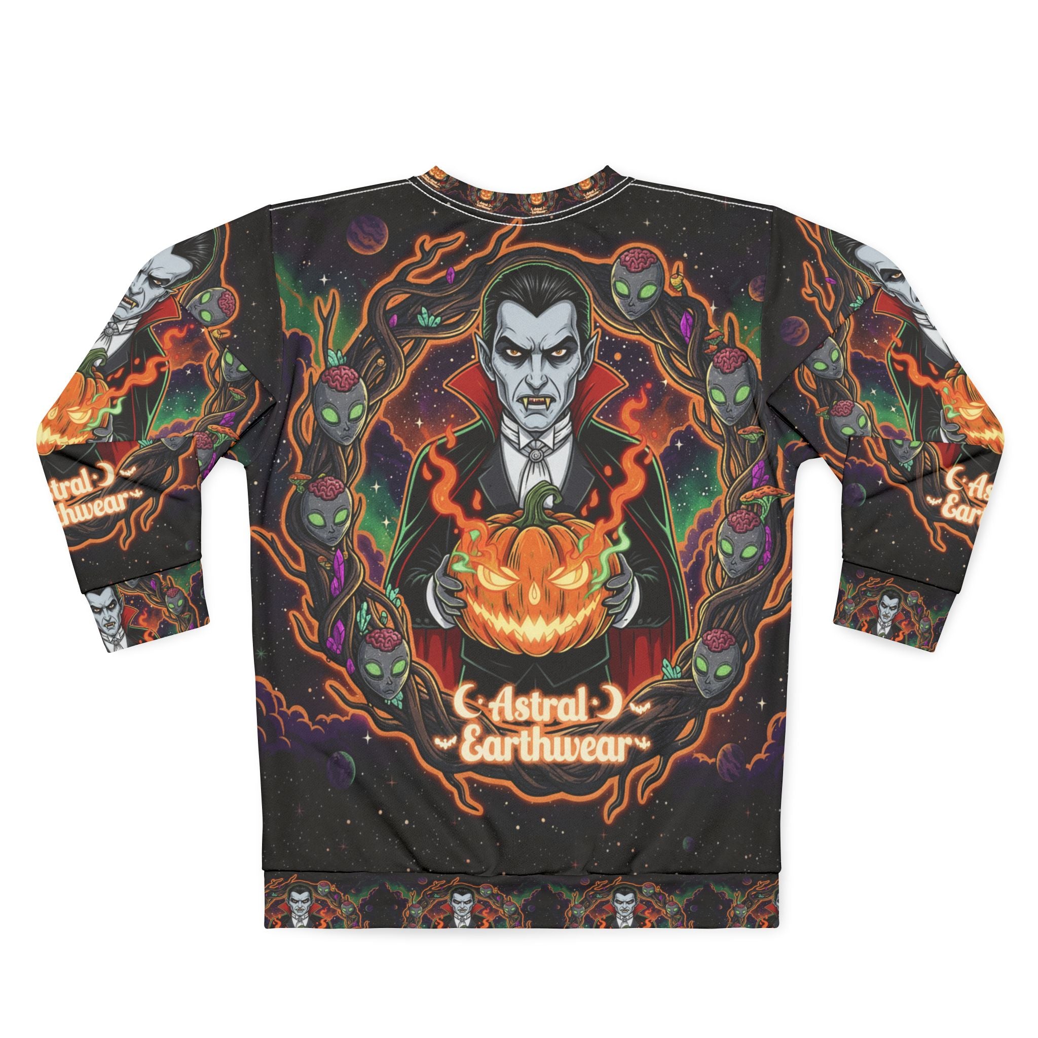 Spooky Vibes Unisex Sweatshirt for Halloween, Cozy Fall Fashion, Unique Gift, Astral Earthwear, Unisex Apparel, Halloween Costume