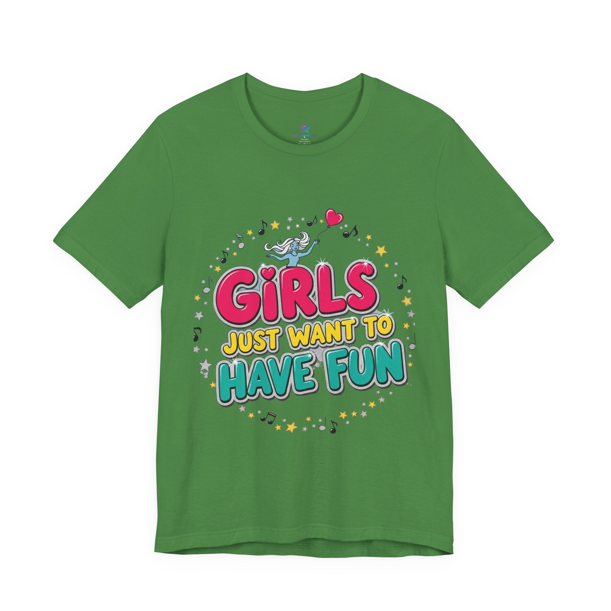Girls Just Want to Have Fun Tee - Fun Graphic Shirt for Girls, Gift for Friends, Summer Parties, Family Gatherings, Everyday Wear