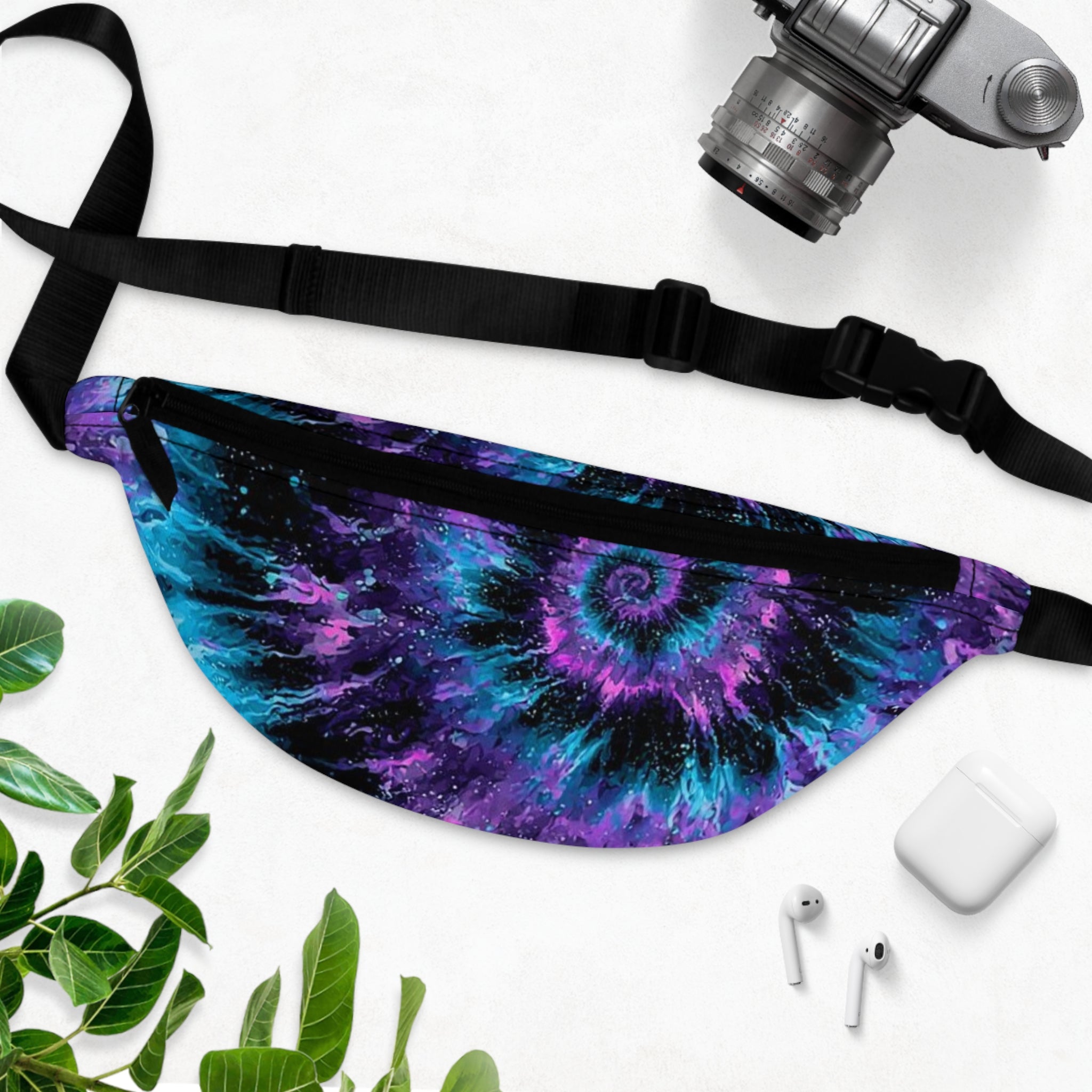 Colorful Tie-Dye Fanny Pack, Boho Bag, Festival Accessory, Travel Essentials, Outdoor Gear, Vibrant Waist Bag